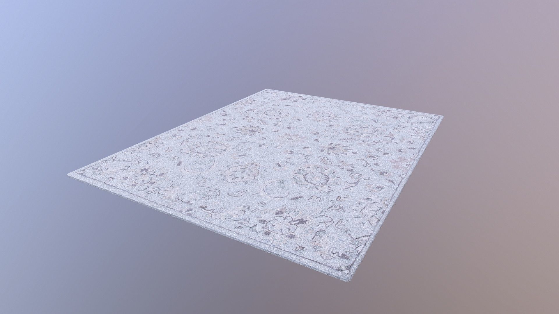 Silk mat 3D model_5