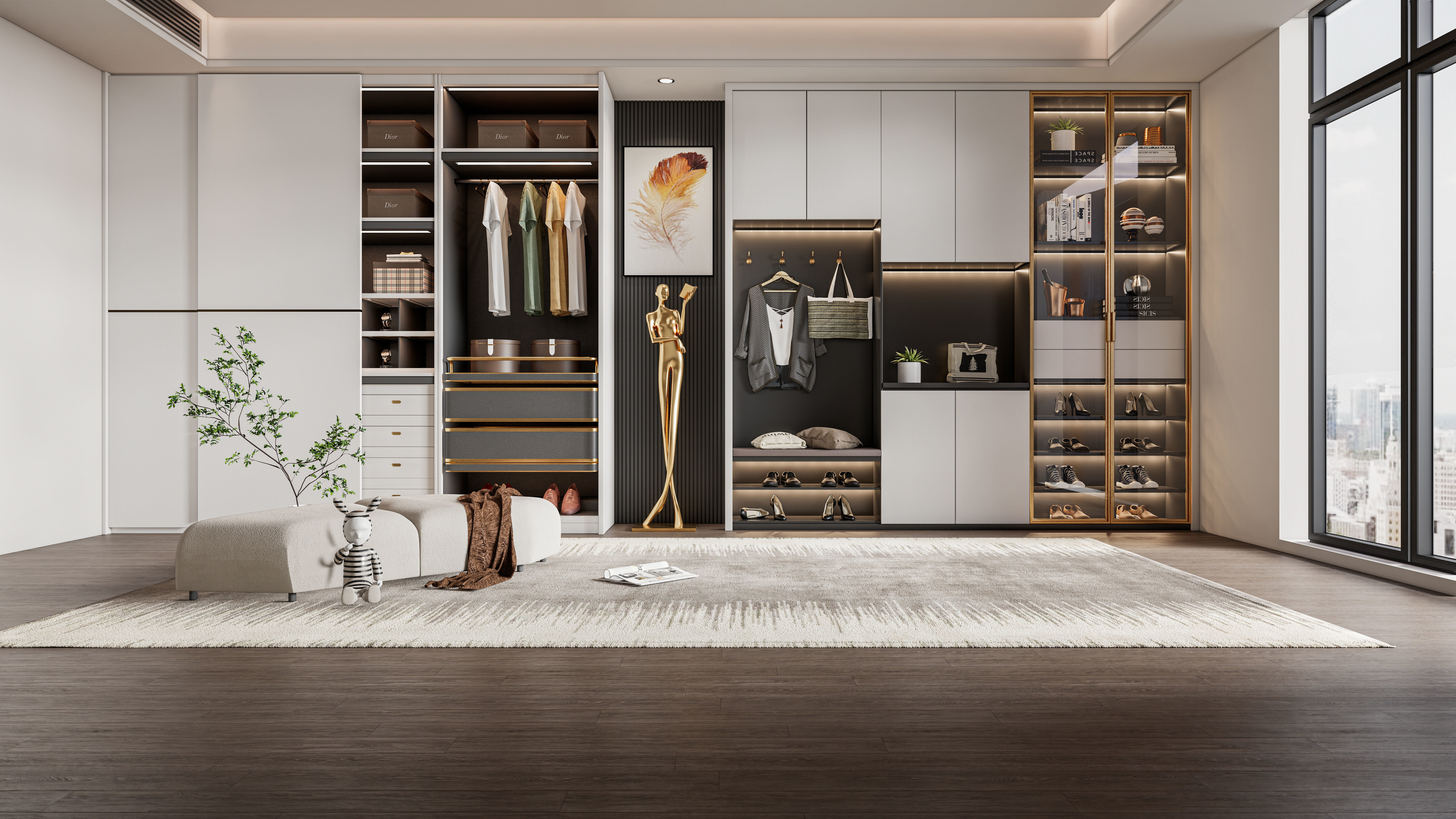 Entryway hallway entrance hall corridor furniture 26  3D model_19