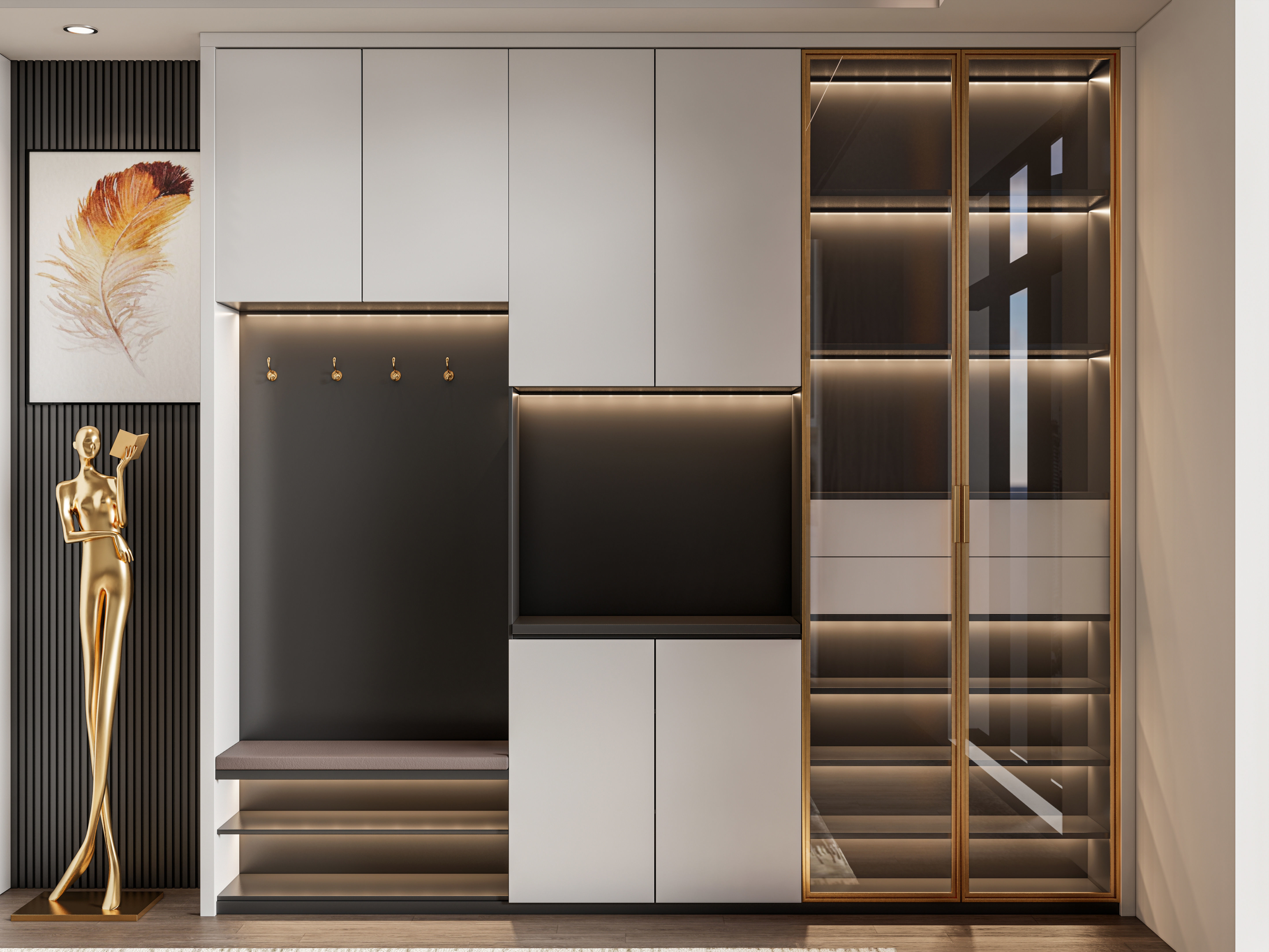 Entryway hallway entrance hall corridor furniture 26  3D model_8