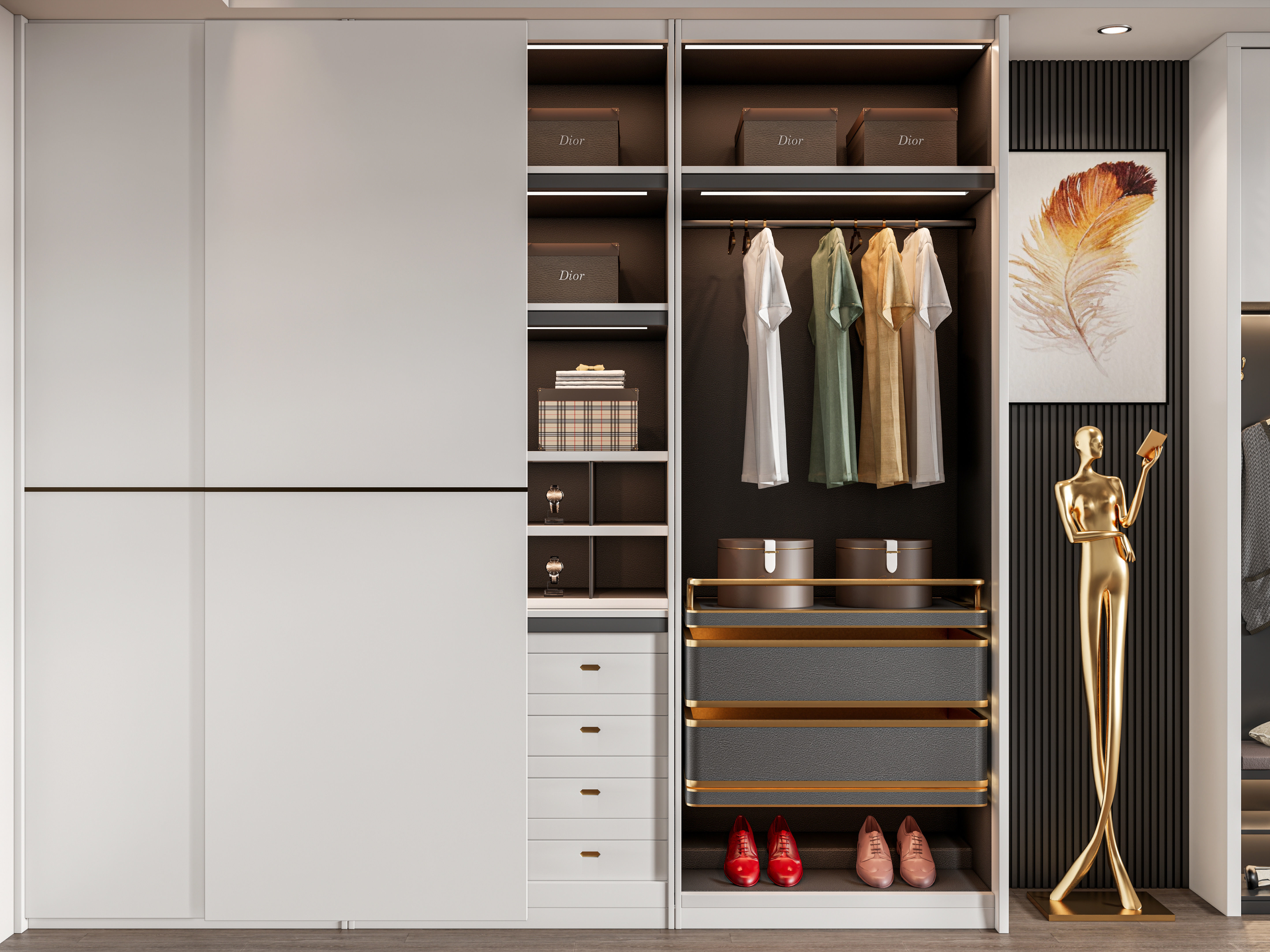 Entryway hallway entrance hall corridor furniture 26  3D model_11