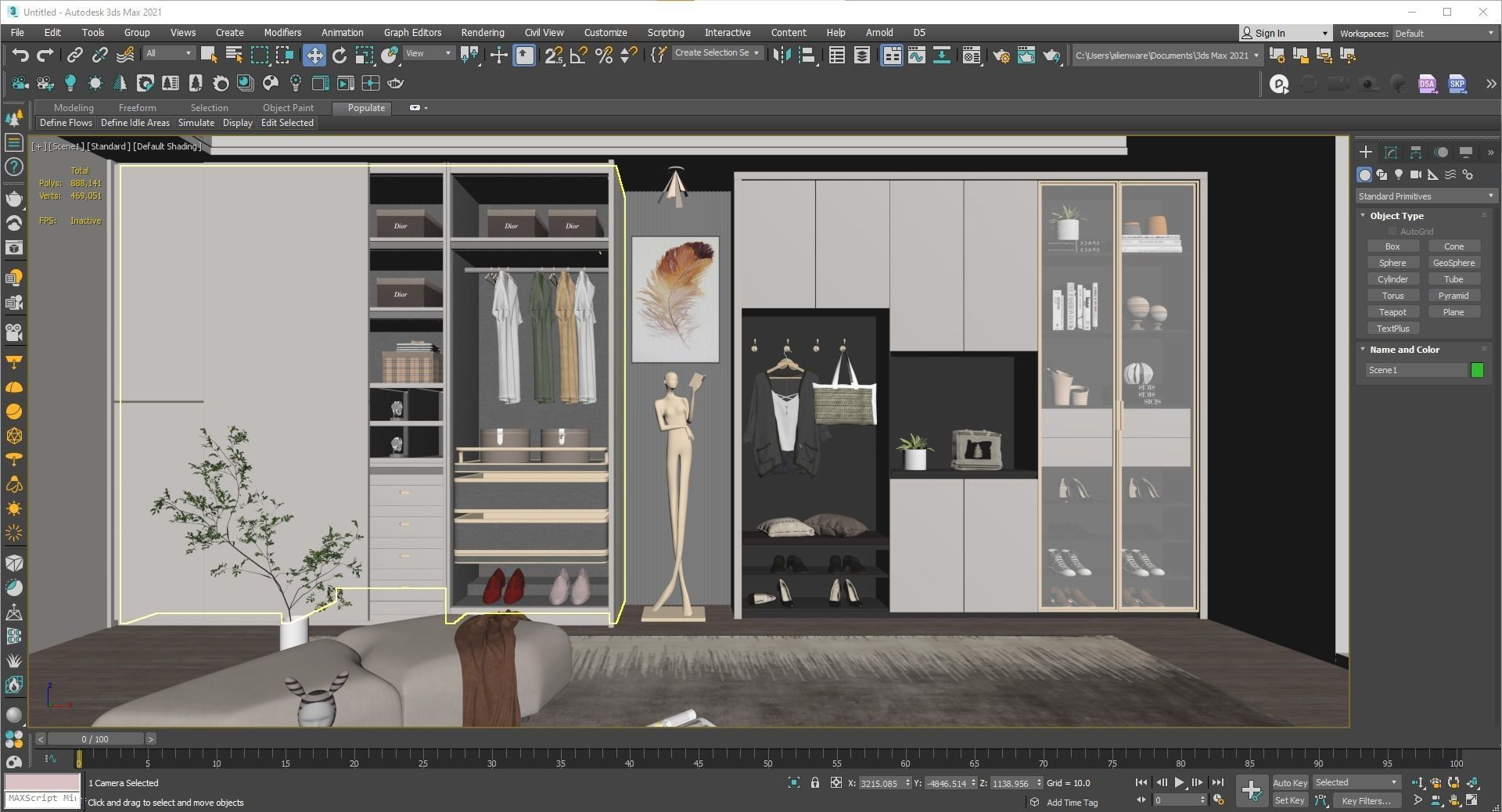 Entryway hallway entrance hall corridor furniture 26  3D model_20