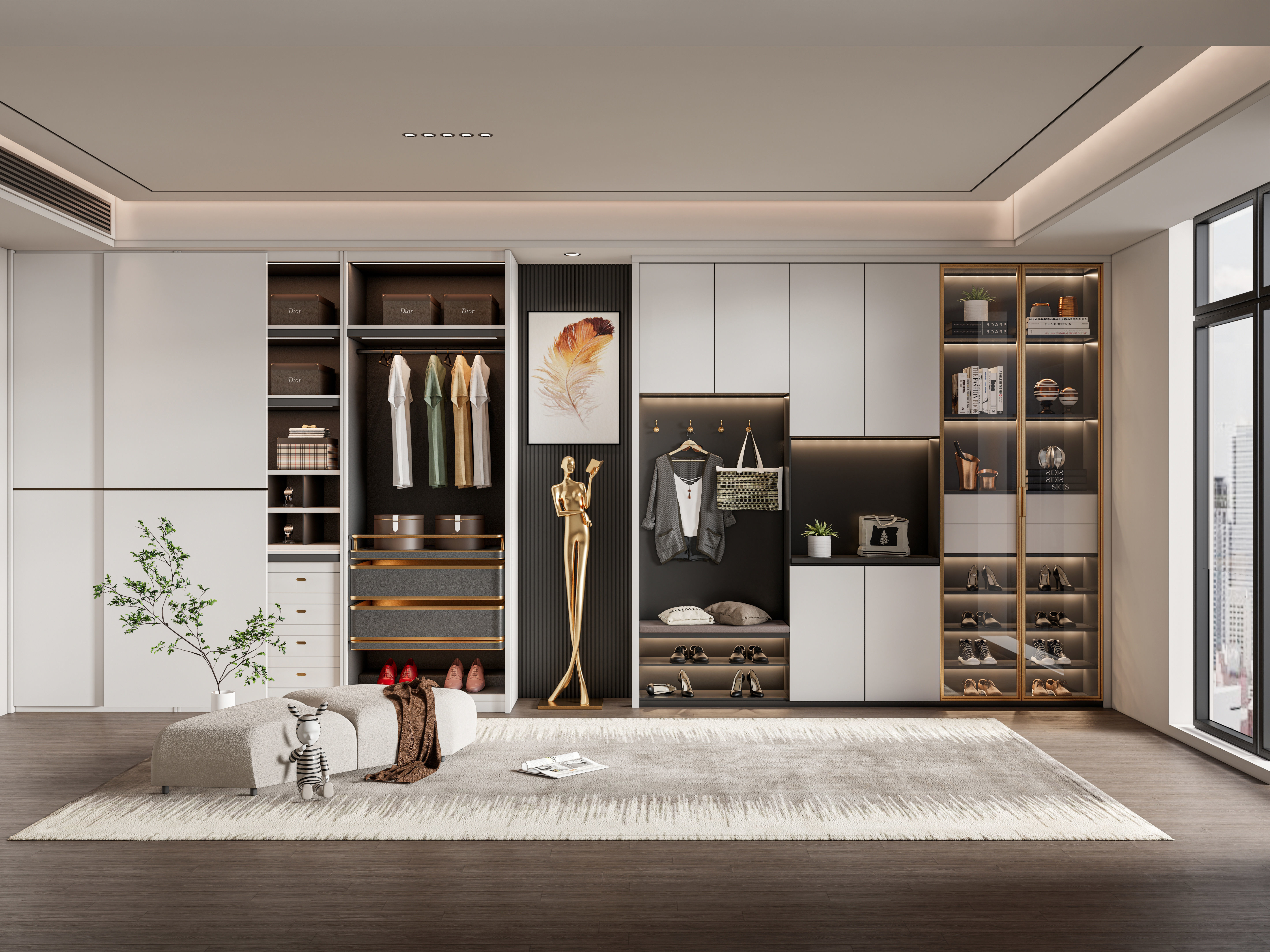 Entryway hallway entrance hall corridor furniture 26  3D model_6