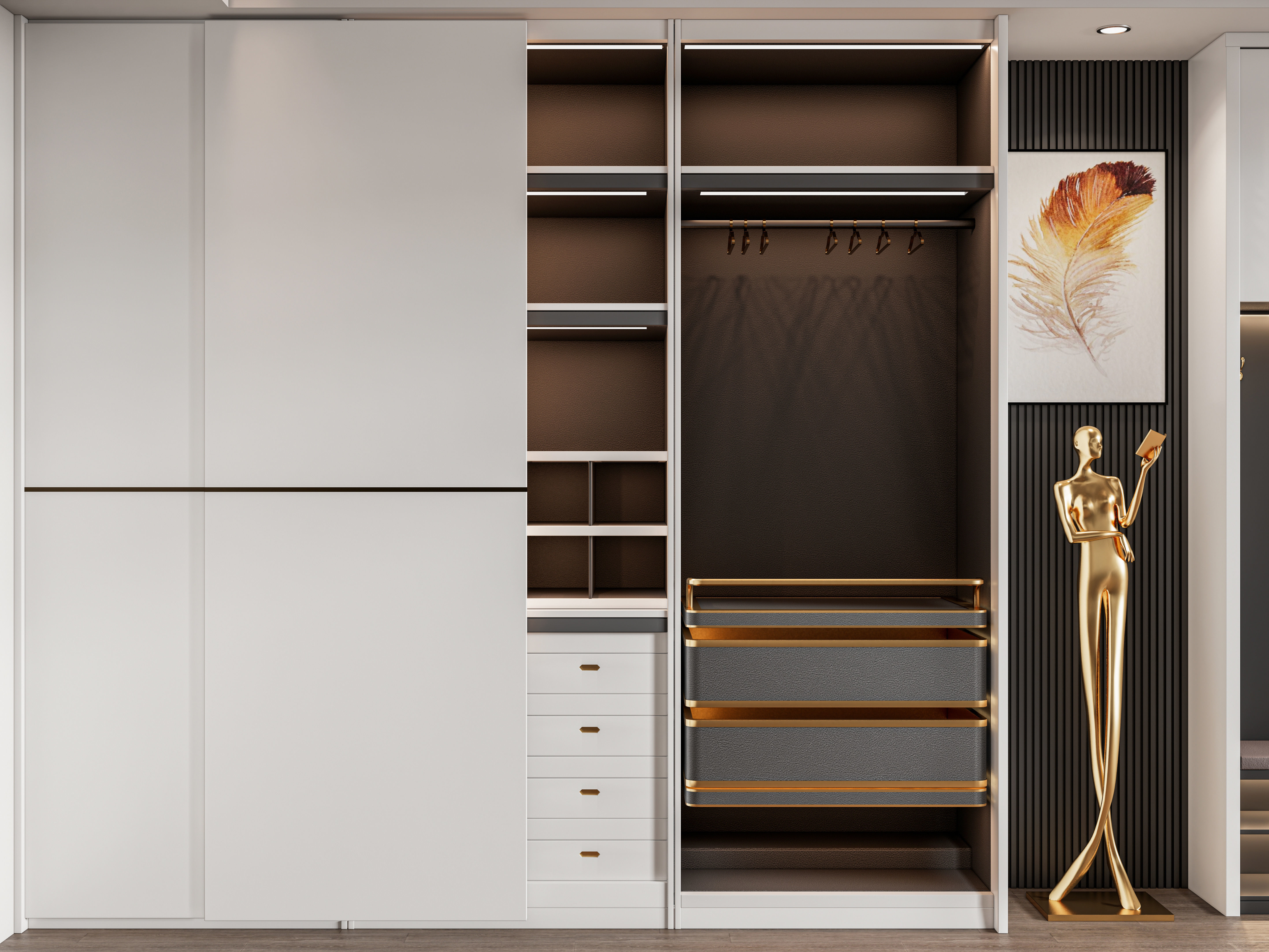 Entryway hallway entrance hall corridor furniture 26  3D model_13