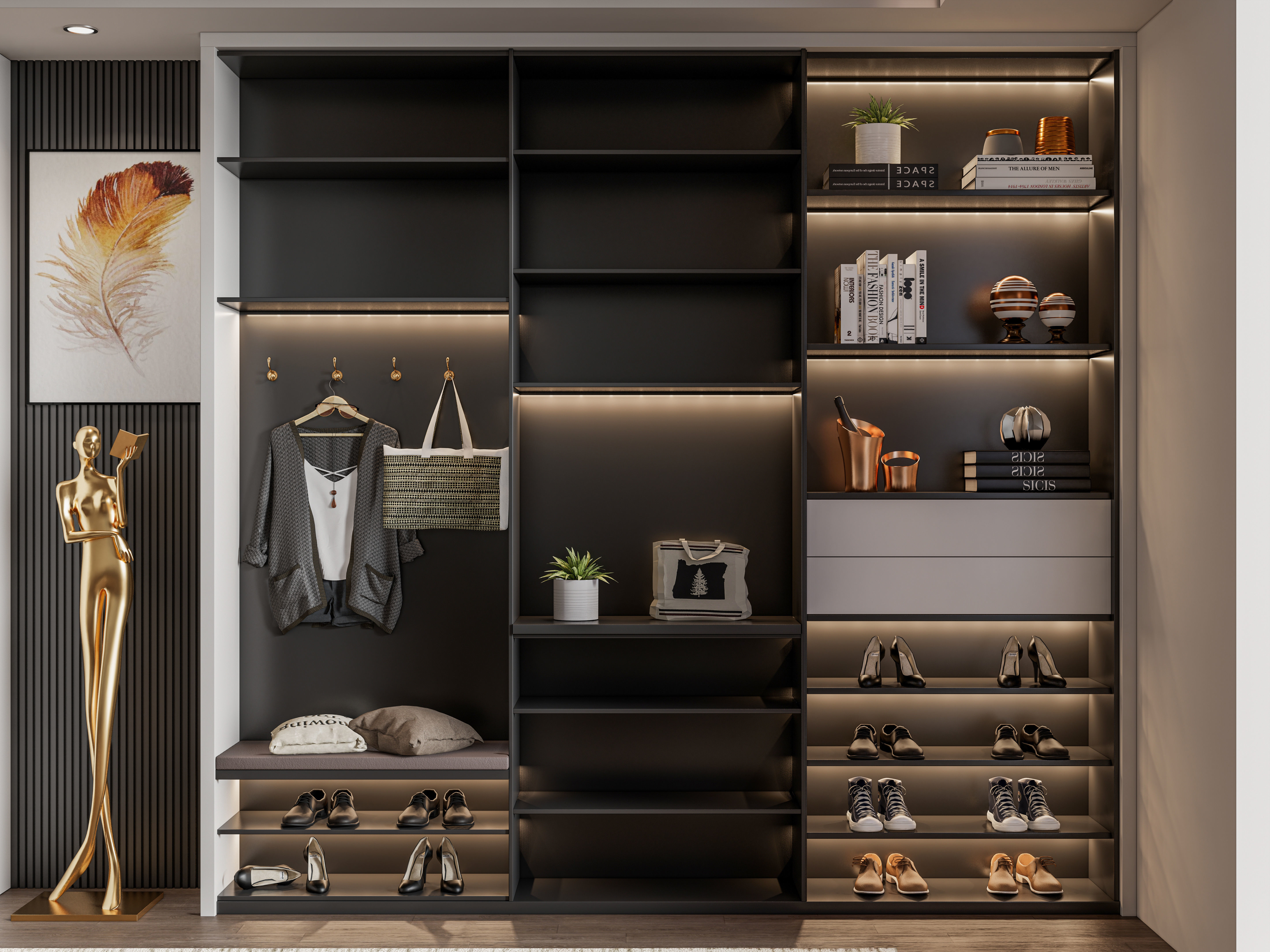 Entryway hallway entrance hall corridor furniture 26  3D model_10