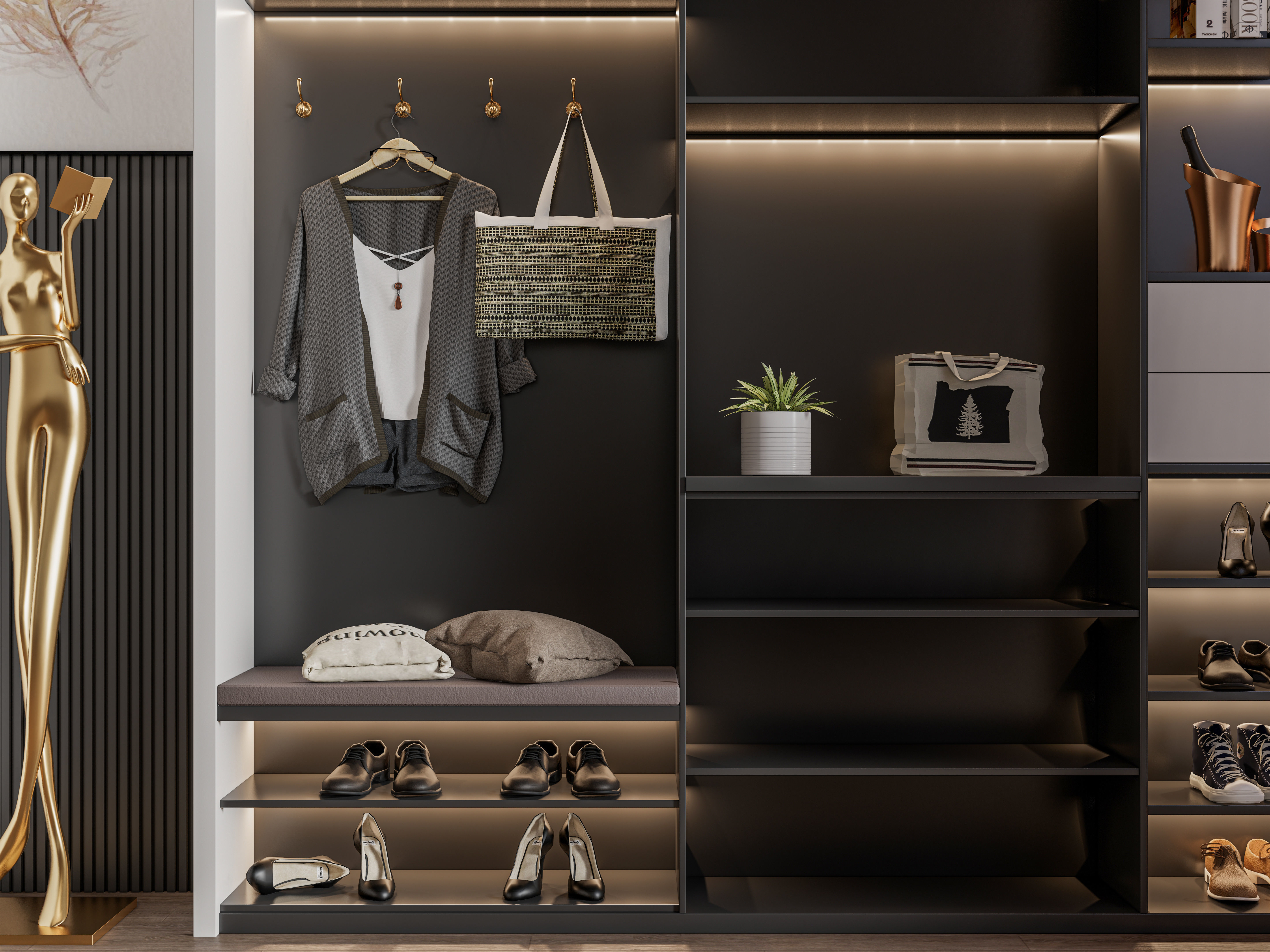 Entryway hallway entrance hall corridor furniture 26  3D model_17