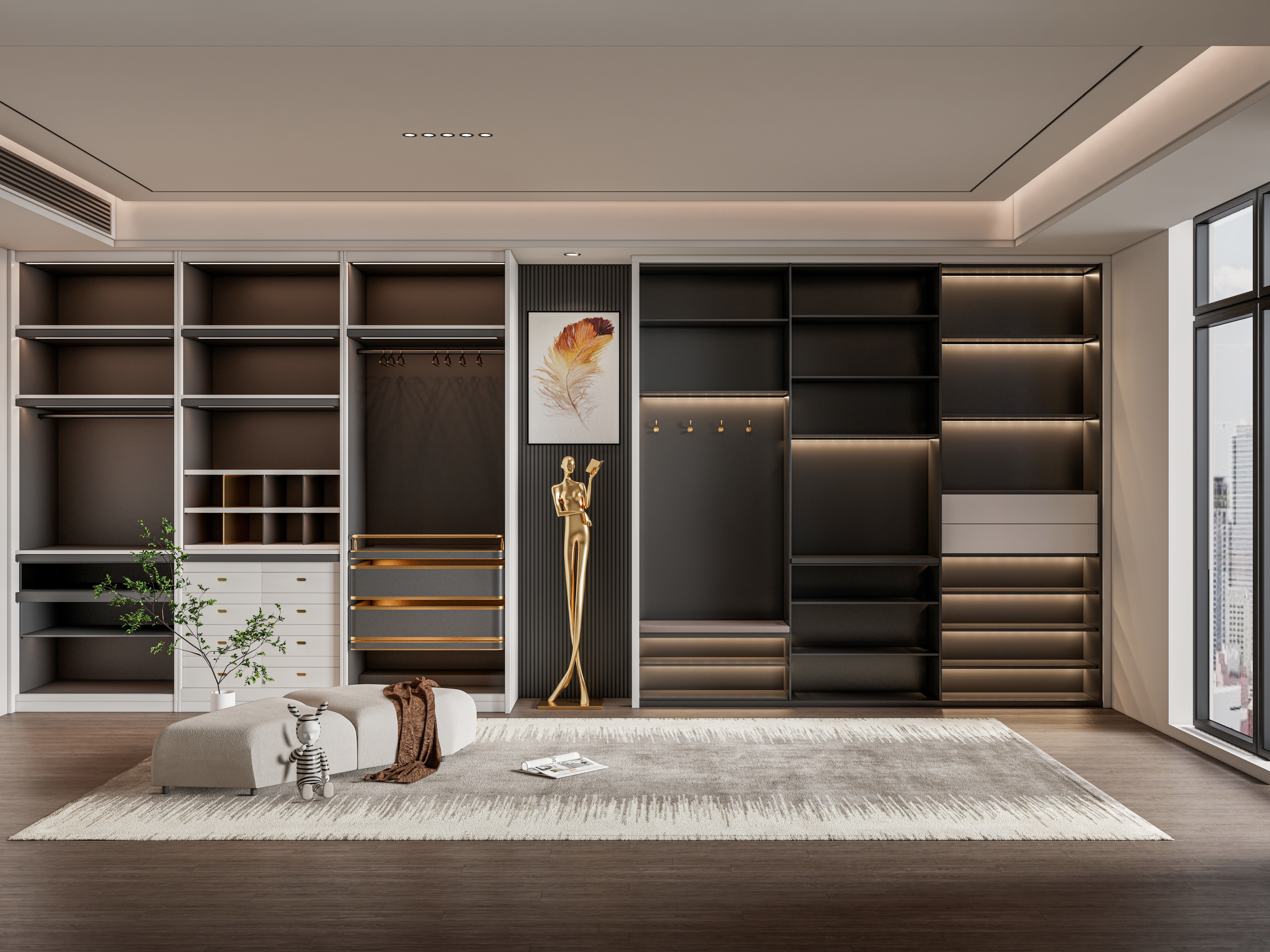 Entryway hallway entrance hall corridor furniture 26  3D model_2