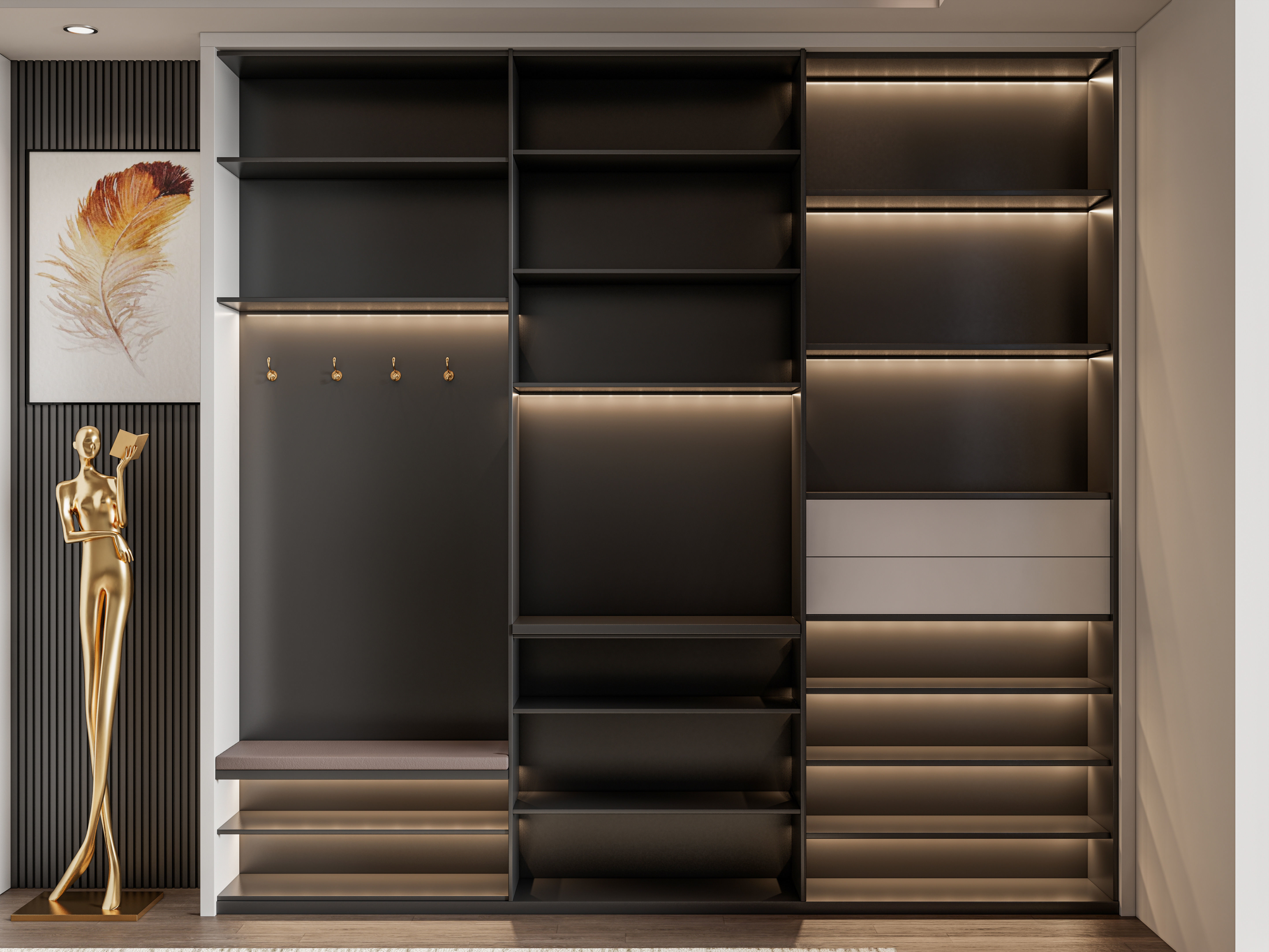 Entryway hallway entrance hall corridor furniture 26  3D model_9