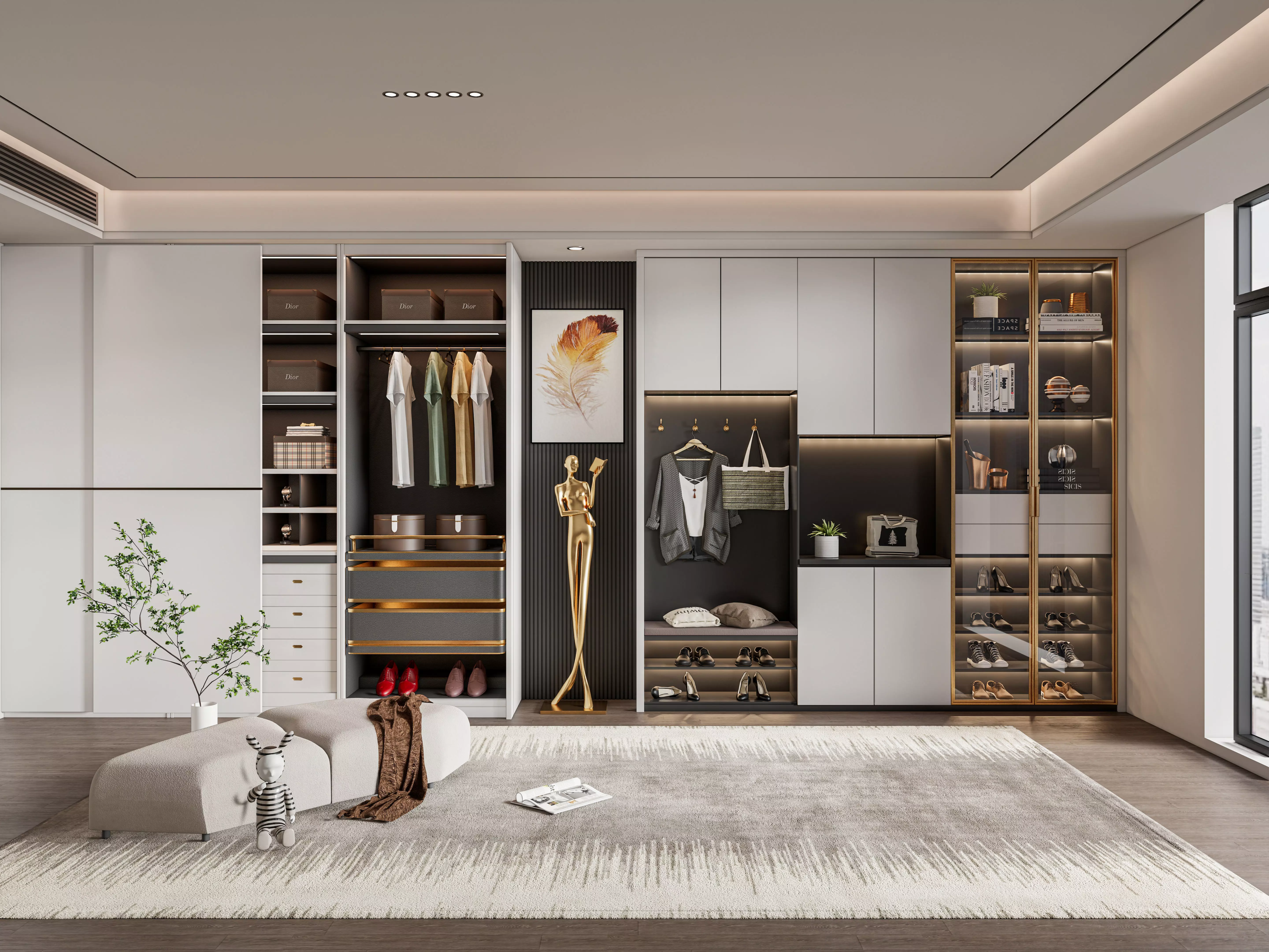 Entryway hallway entrance hall corridor furniture 26  3D model_0