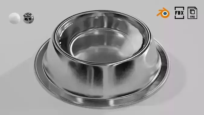 Dog bowl  with water 01