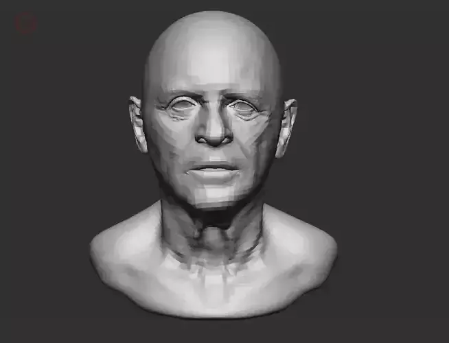 Anthony Hopkins lowpoly head