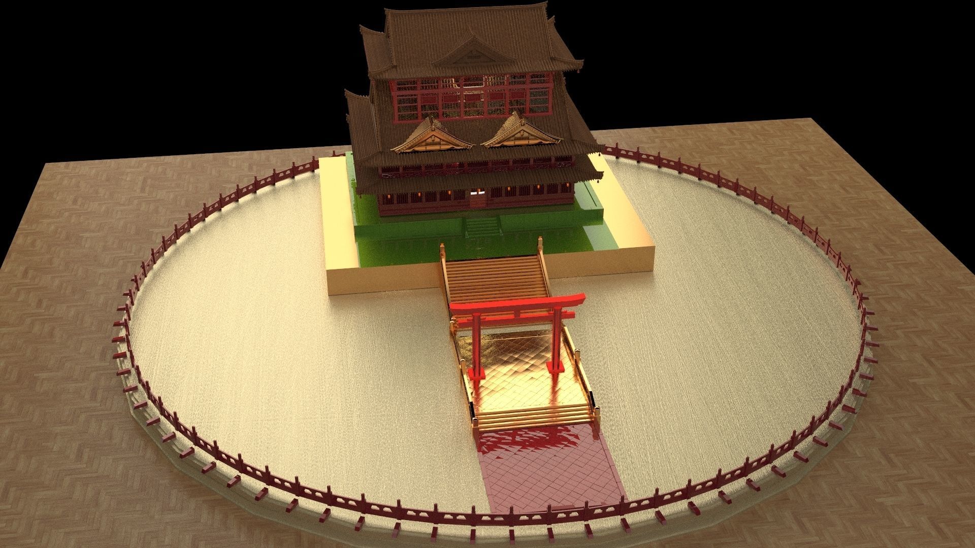 Chinese ancient house 3D model_3