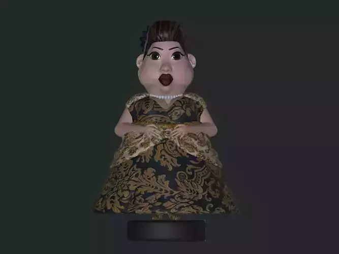 Character woman 3D print