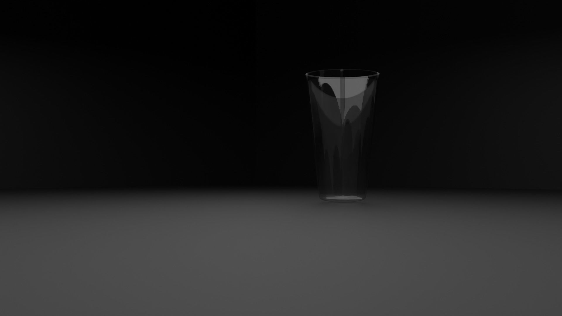 Glass Cup 3D model_2