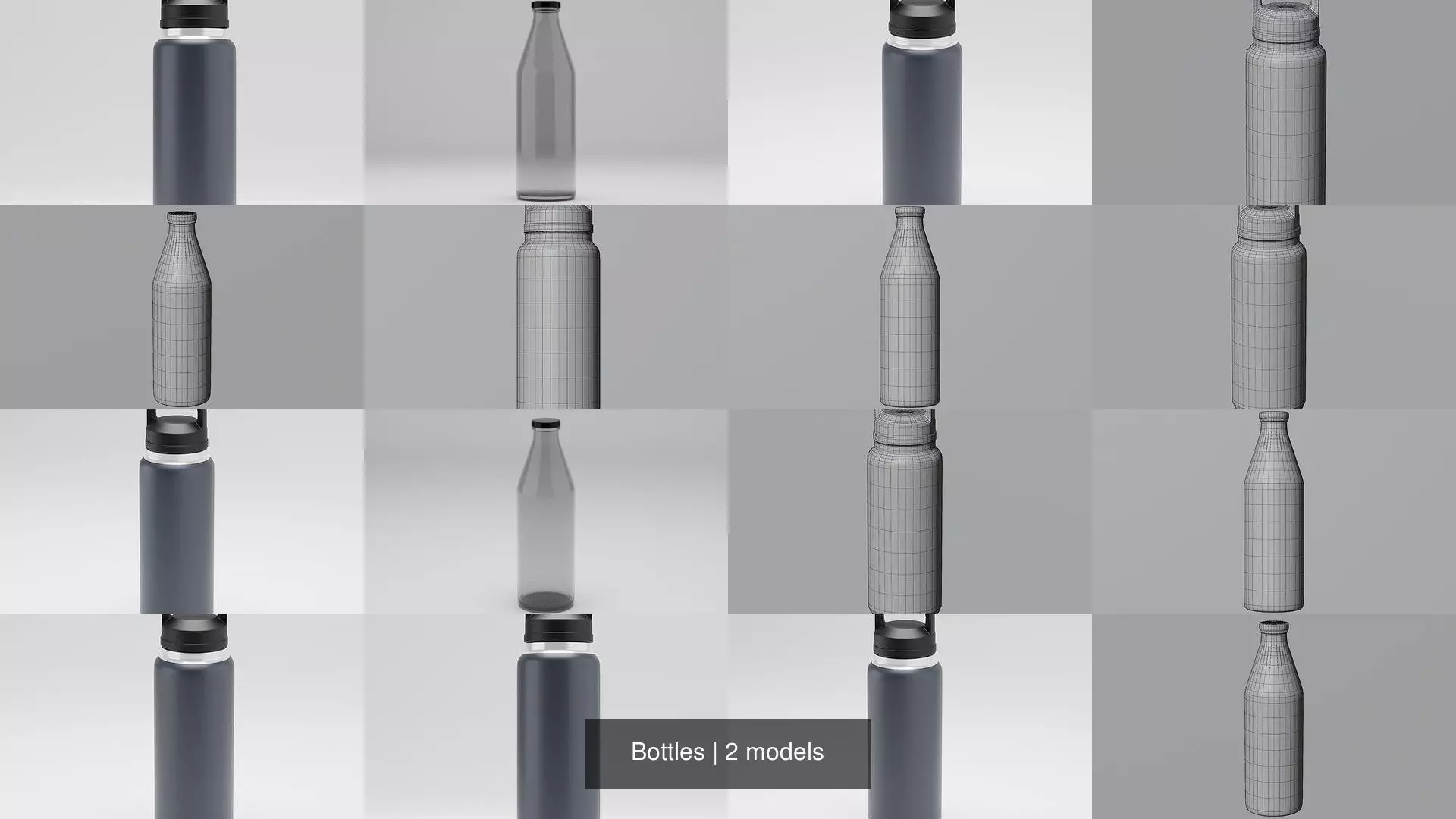 Bottles 3D Model Collection_0