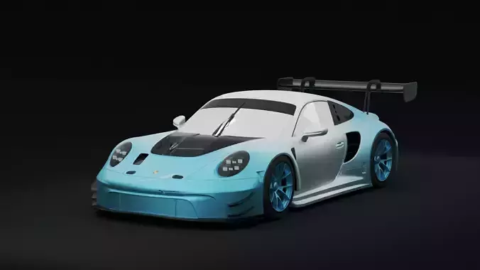 Porsche 911 GT3R 2023 3D model