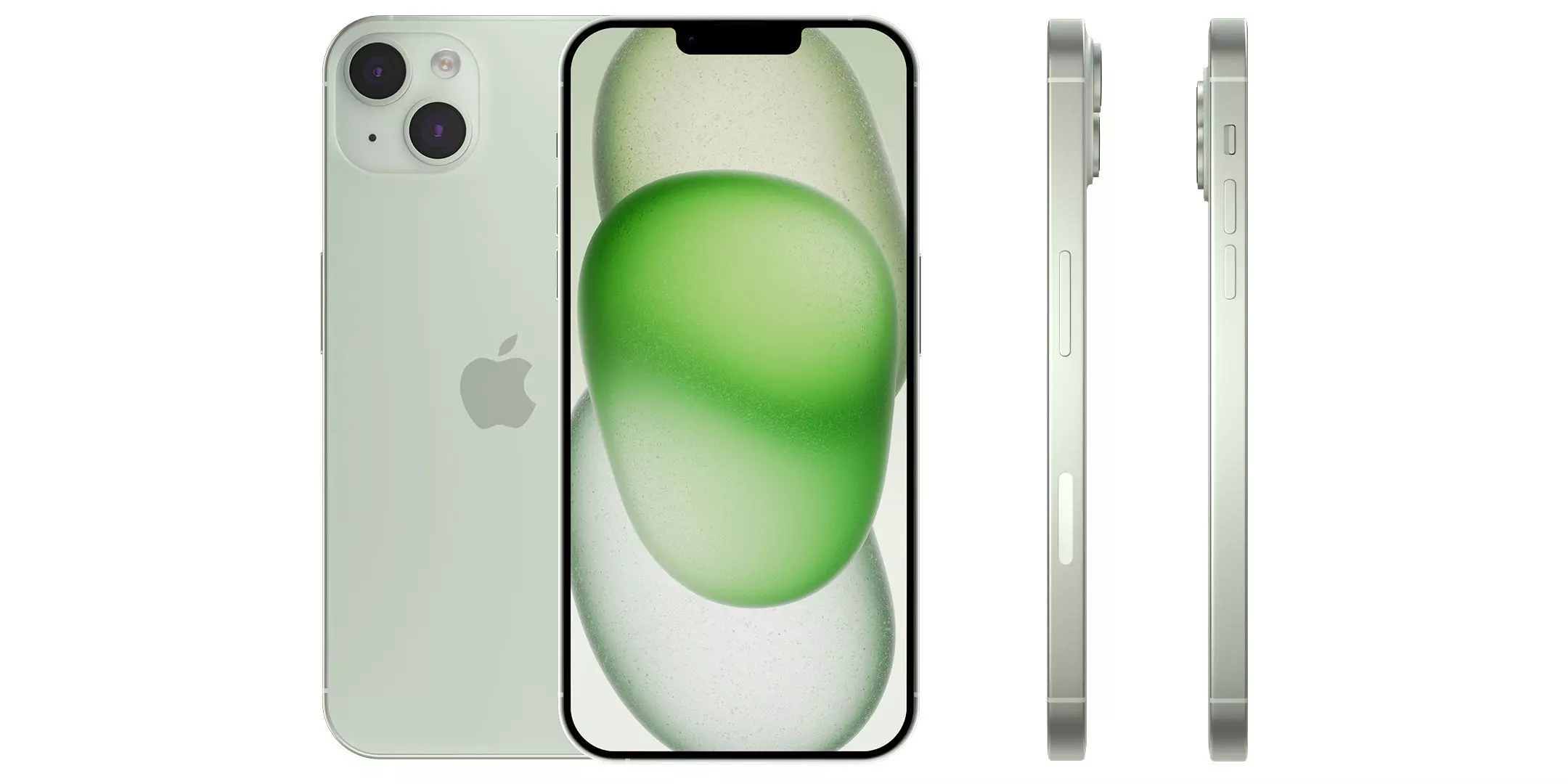 Apple iPhone 15 Green Low-poly 3D model