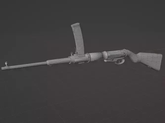 Beretta OVP 1918 Low-poly 3D model