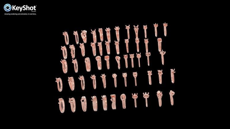 100 Plus Collection Engagement Ladies Rings Jewelry  3D print model_30