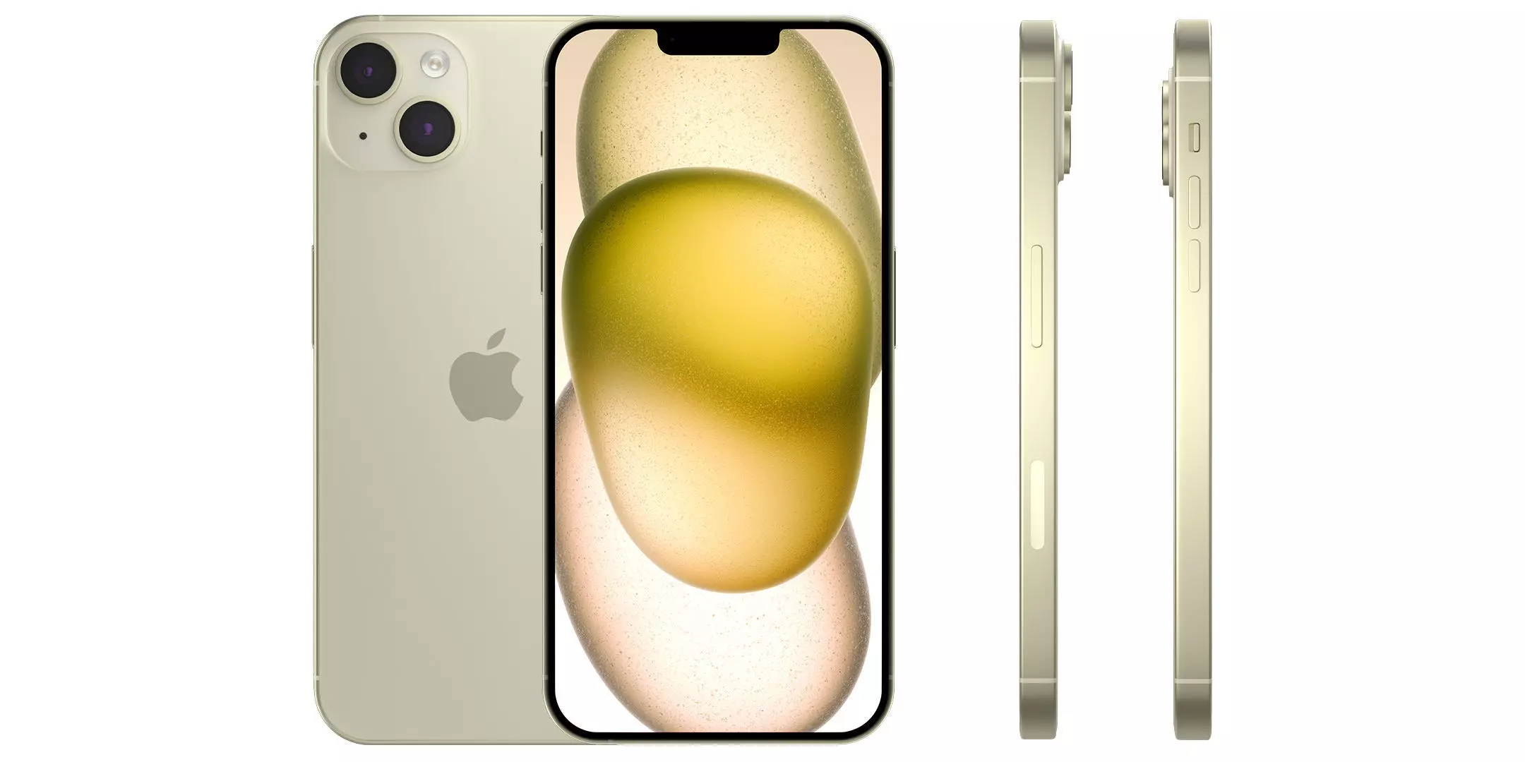 Apple iPhone 15 Yellow Low-poly 3D model