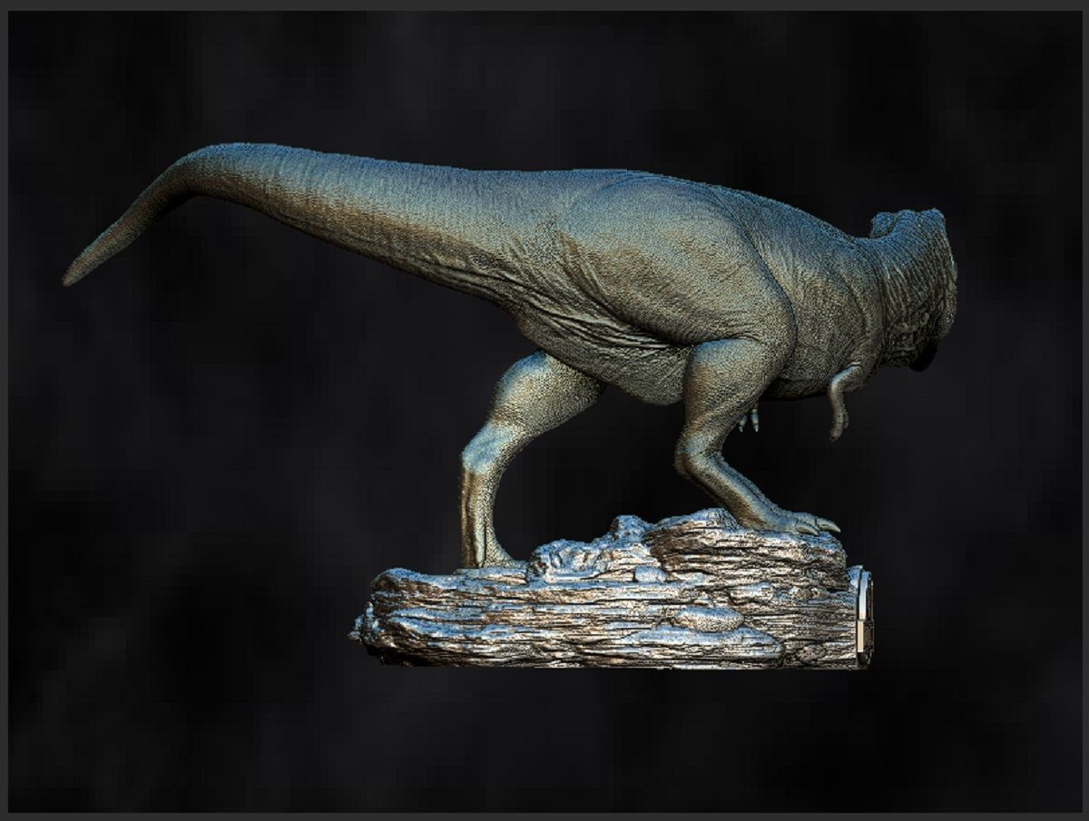 3D Print Model Jurassic Park Tyrannosaurus Rex Dinosaur Animal 3D print model_4