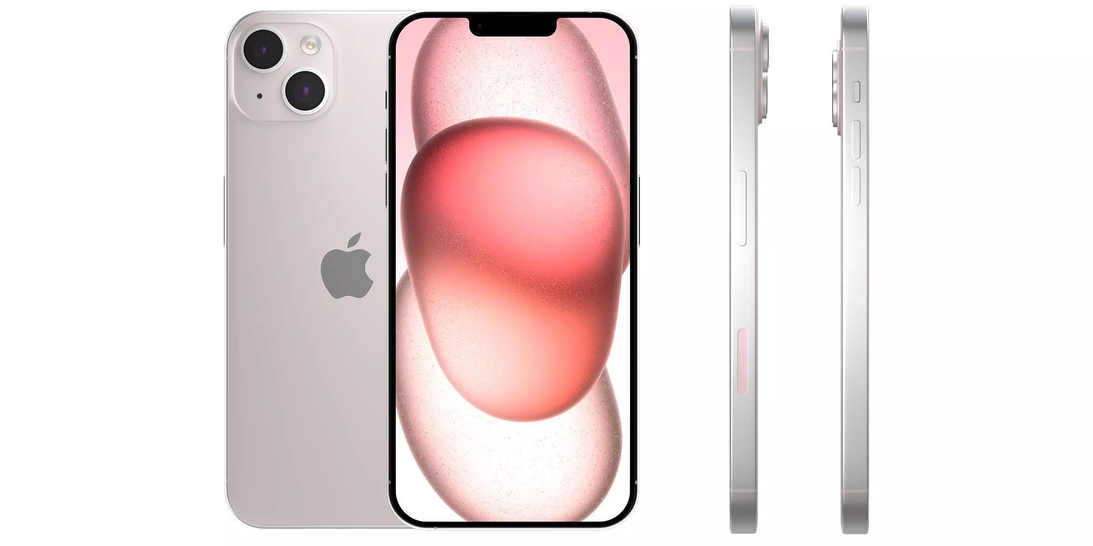 Apple iPhone 15 Pink Low-poly 3D model