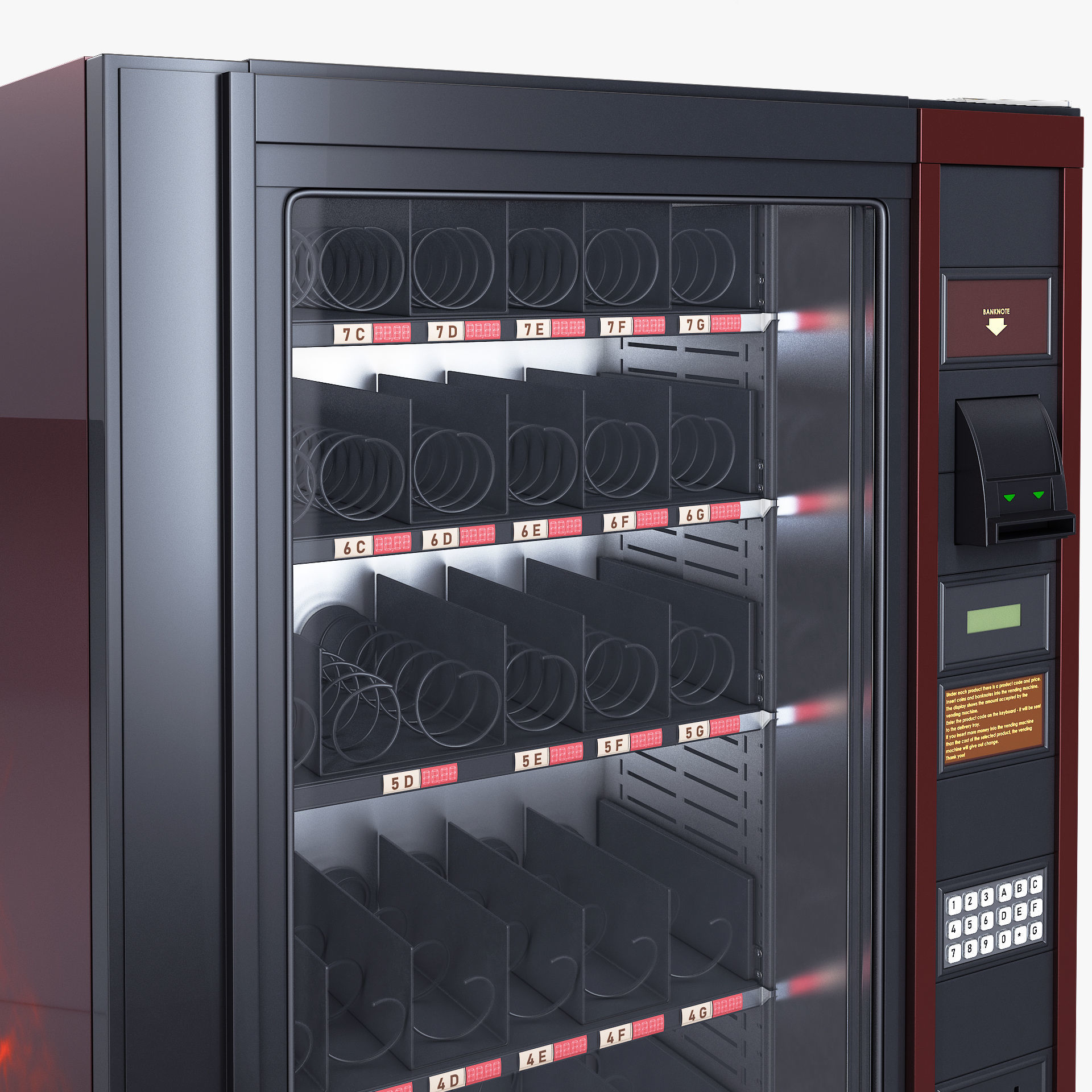Snack Vending Machine Luce Eco M 1 3D model_7