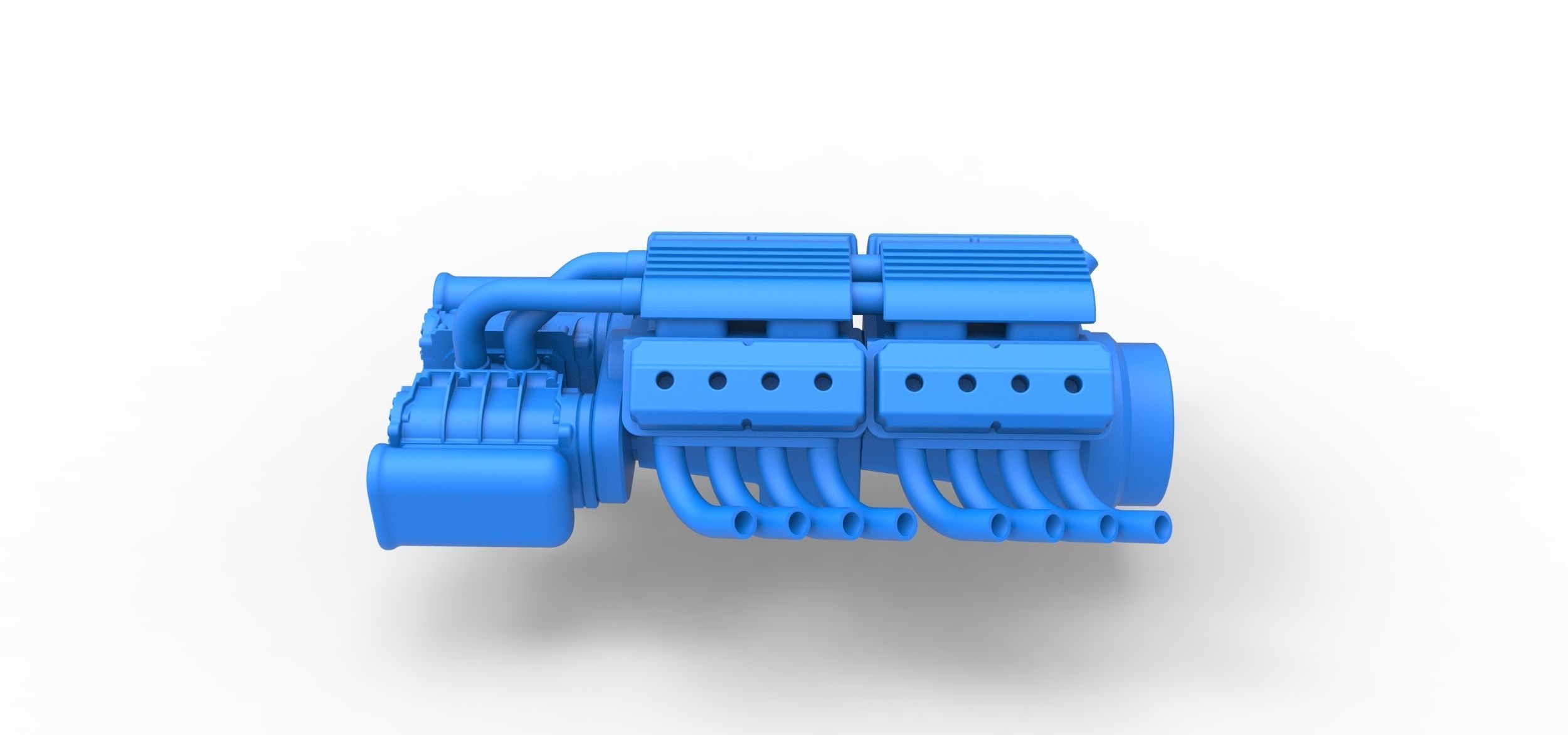 Engine 2 V8 Version 7 Scale 1 to 25 3D print model_8