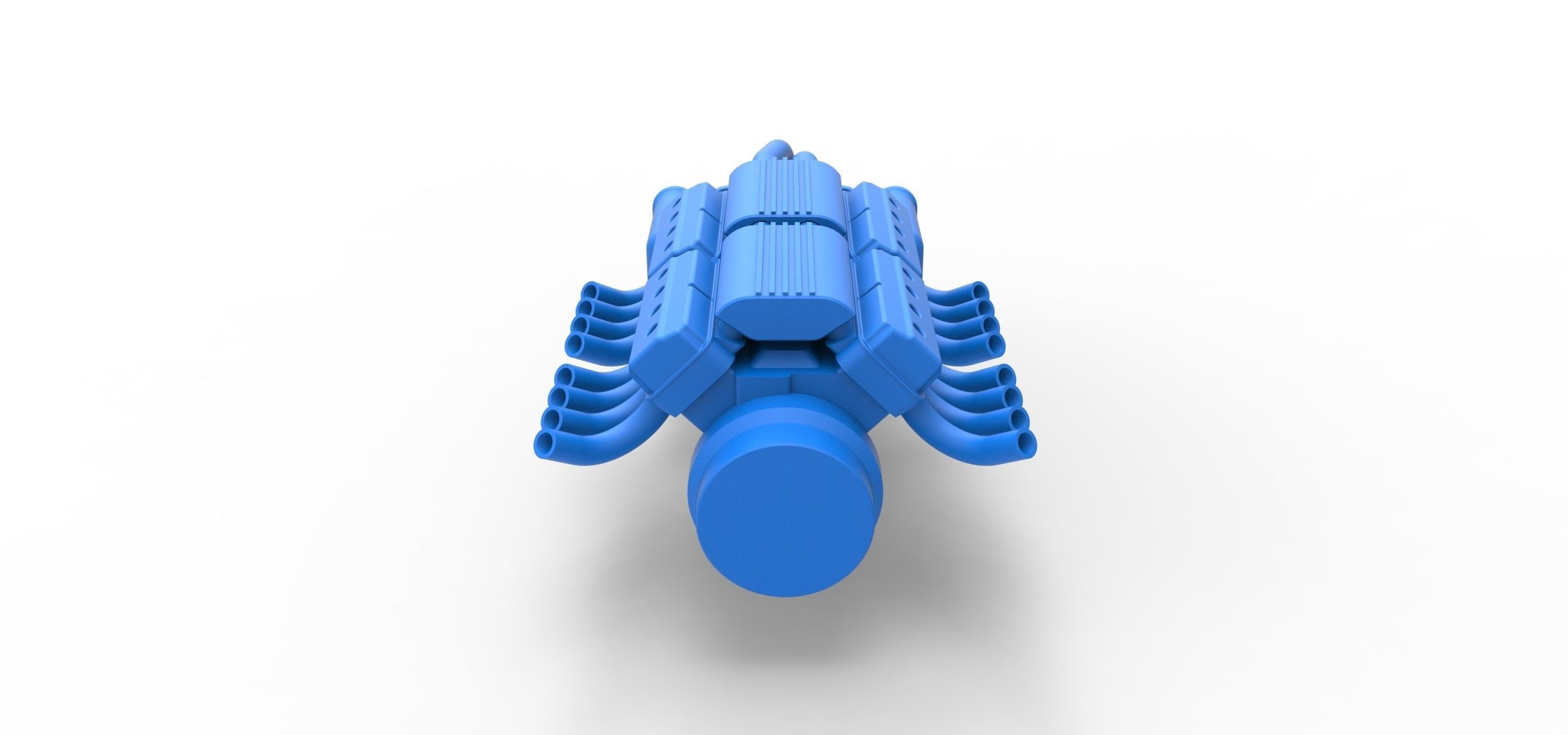 Engine 2 V8 Version 7 Scale 1 to 25 3D print model_12