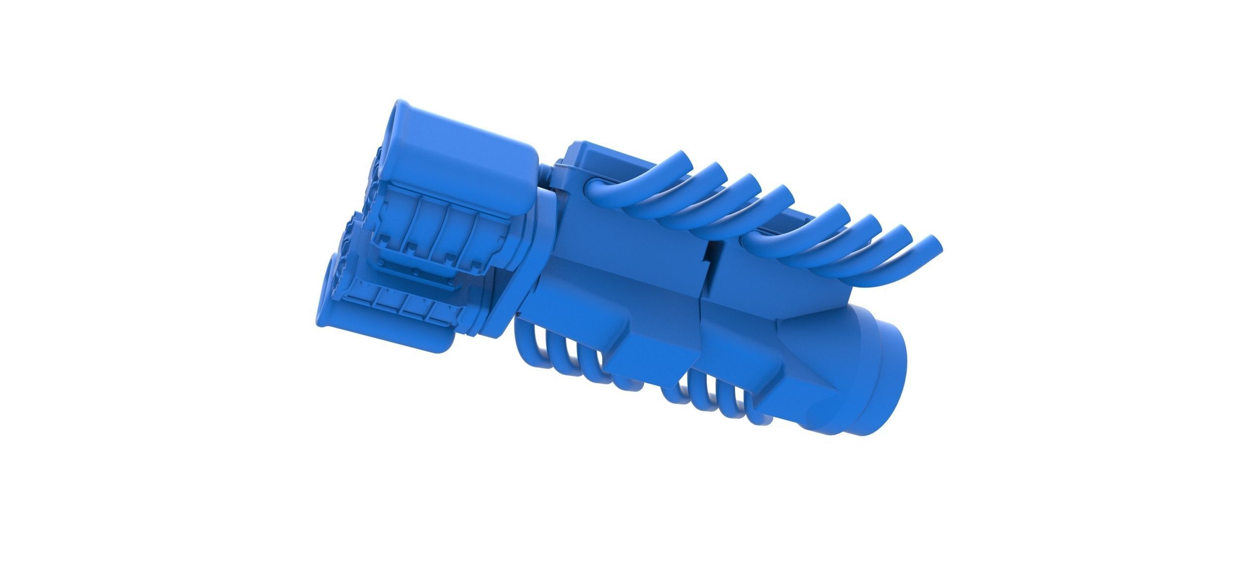 Engine 2 V8 Version 7 Scale 1 to 25 3D print model_2