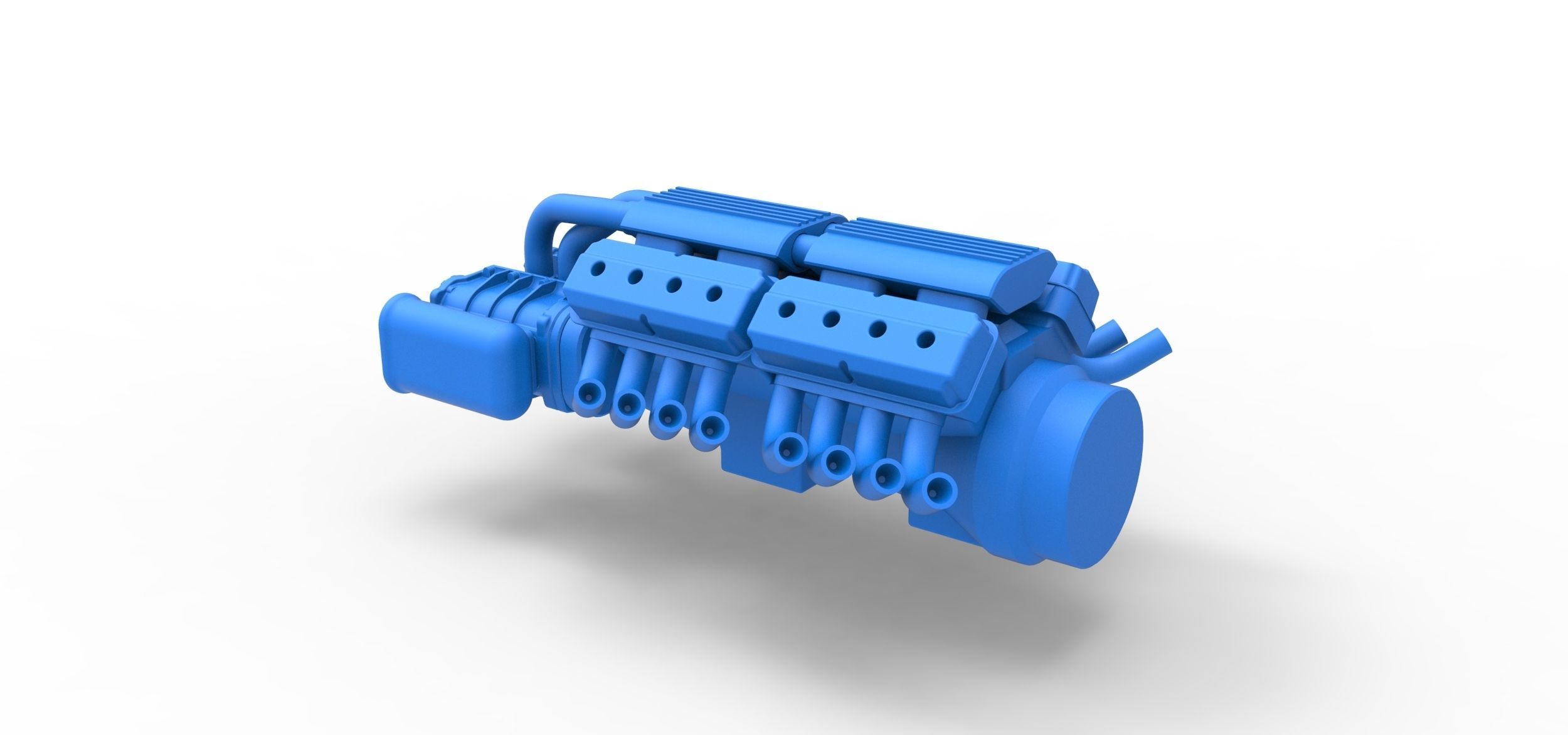 Engine 2 V8 Version 7 Scale 1 to 25 3D print model_9