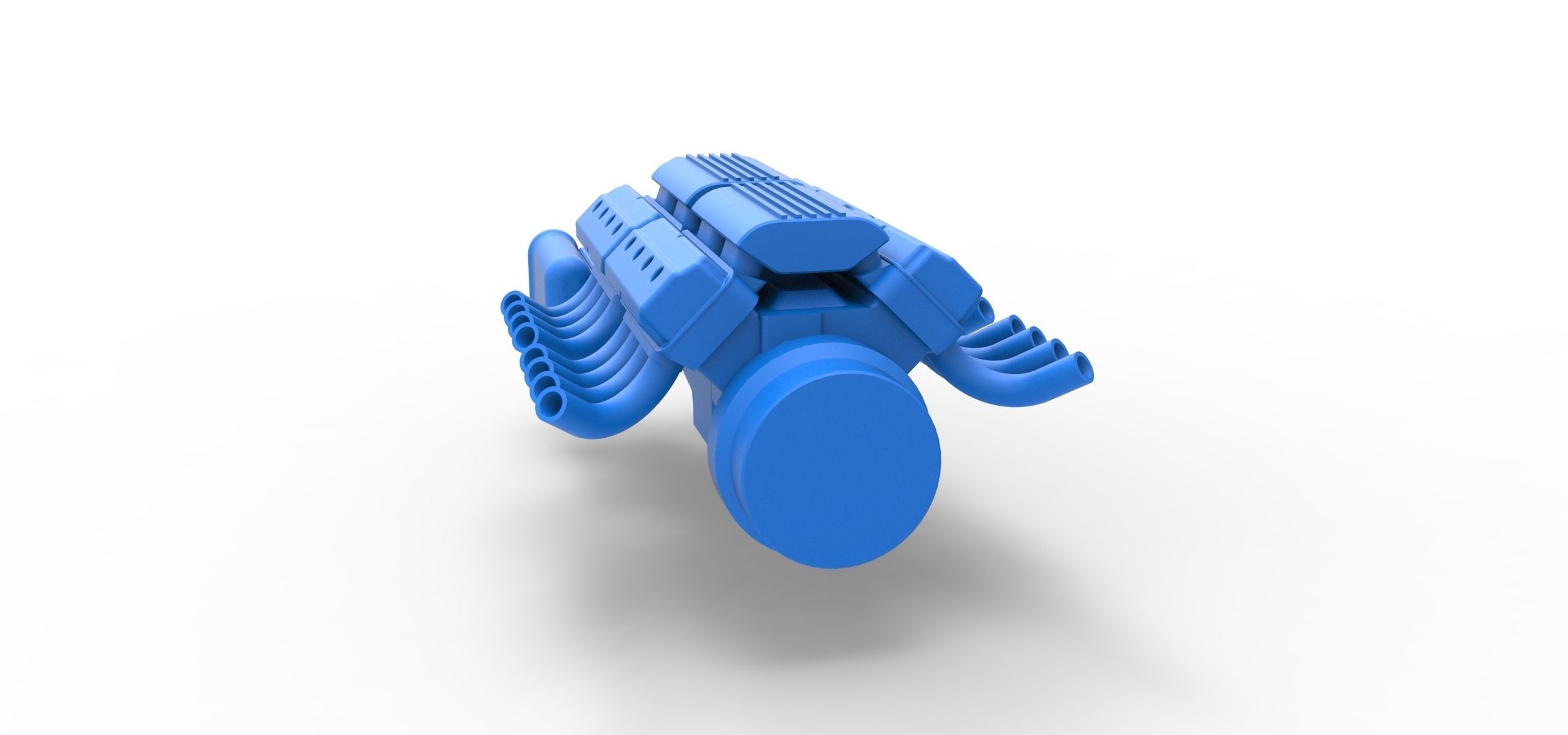 Engine 2 V8 Version 7 Scale 1 to 25 3D print model_10