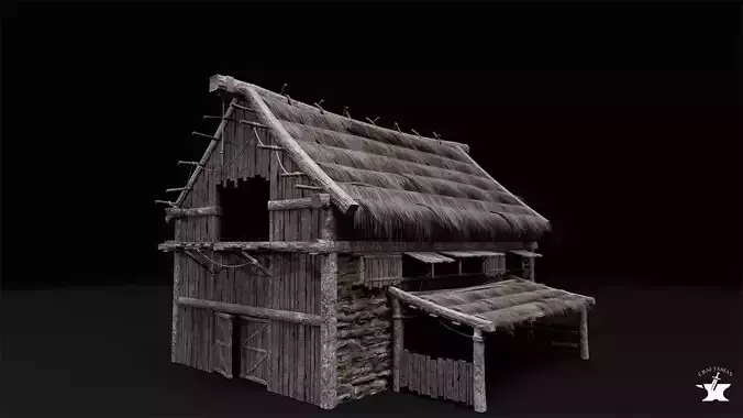 Realistic Medieval Barn