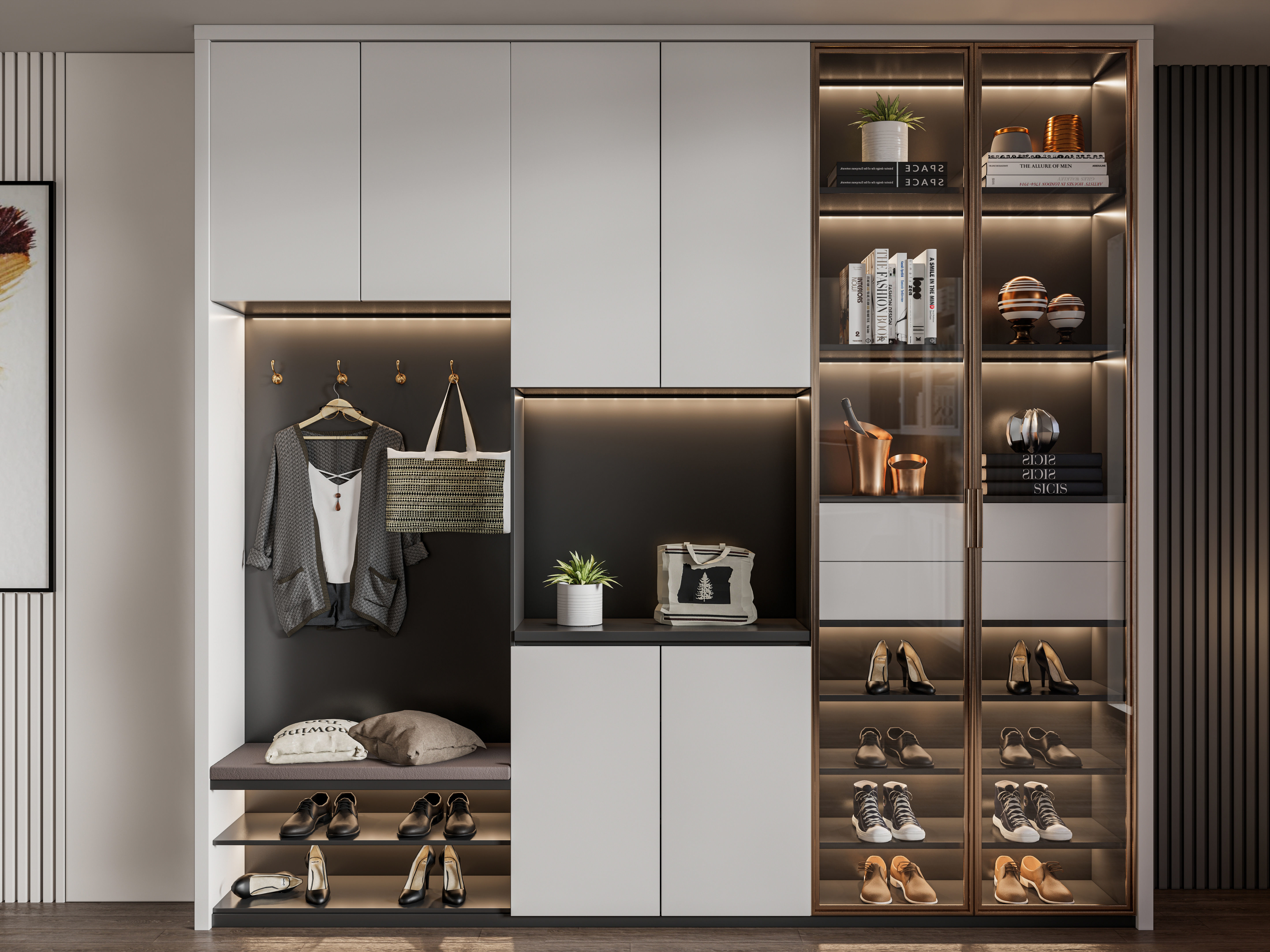 Entryway hallway entrance hall corridor furniture 1 3D model_7