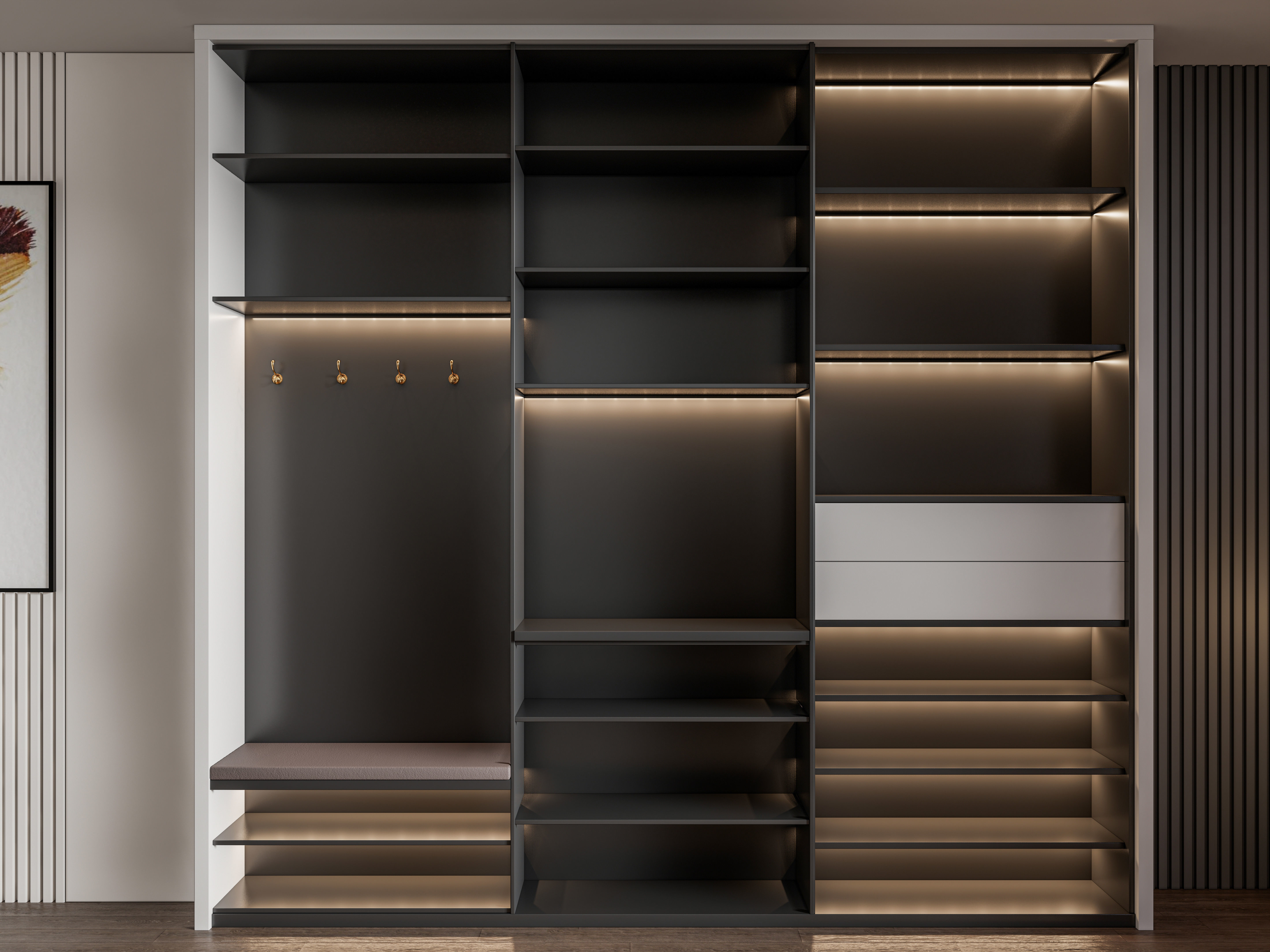 Entryway hallway entrance hall corridor furniture 1 3D model_3