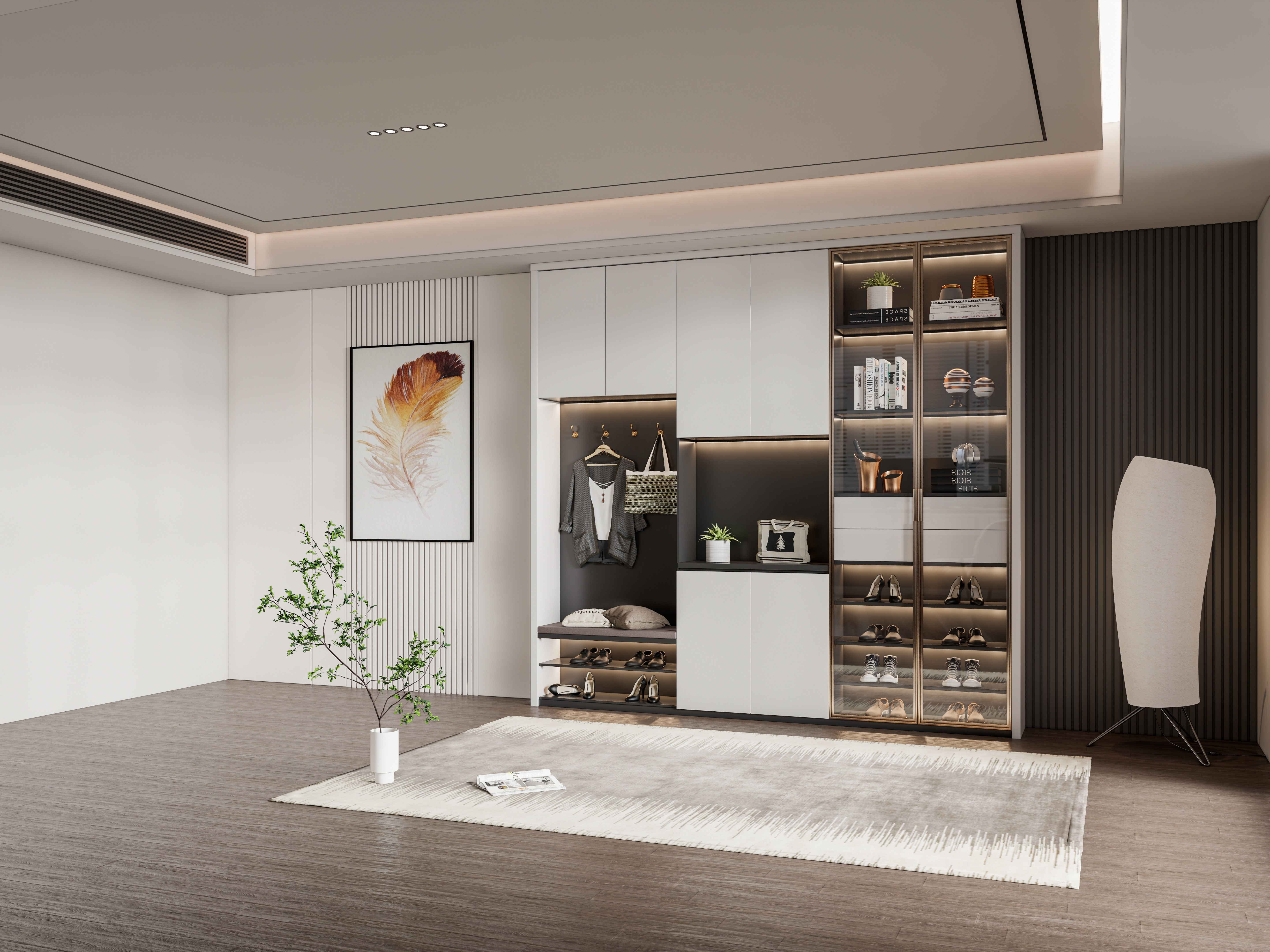 Entryway hallway entrance hall corridor furniture 1 3D model_14