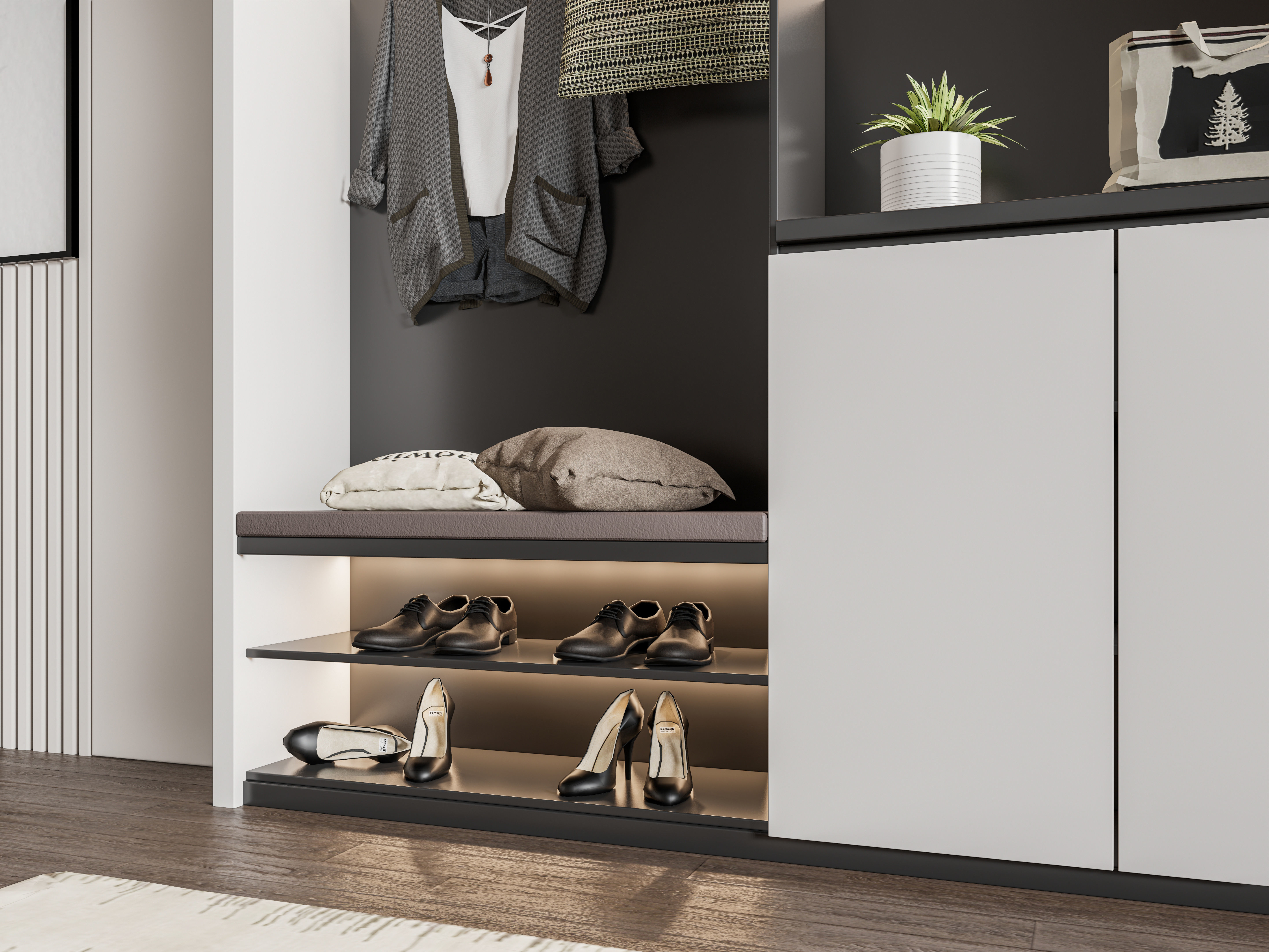 Entryway hallway entrance hall corridor furniture 1 3D model_5