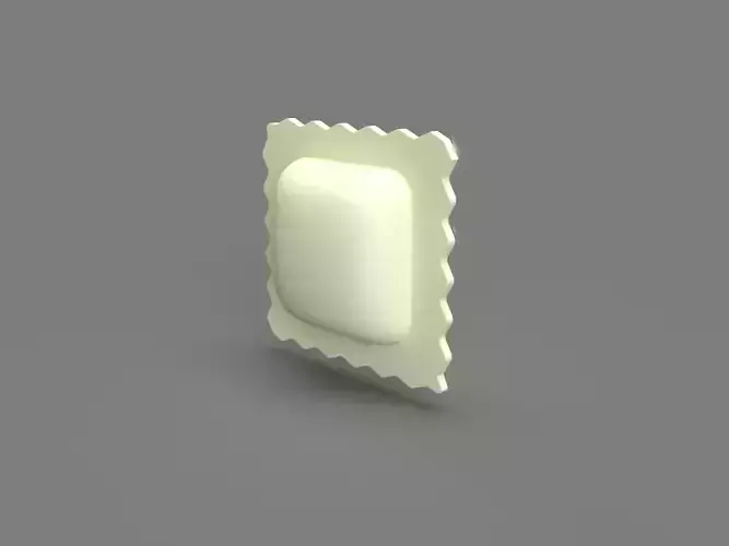 Fresh Stuffed Pasta Ravioli Food 3D print model