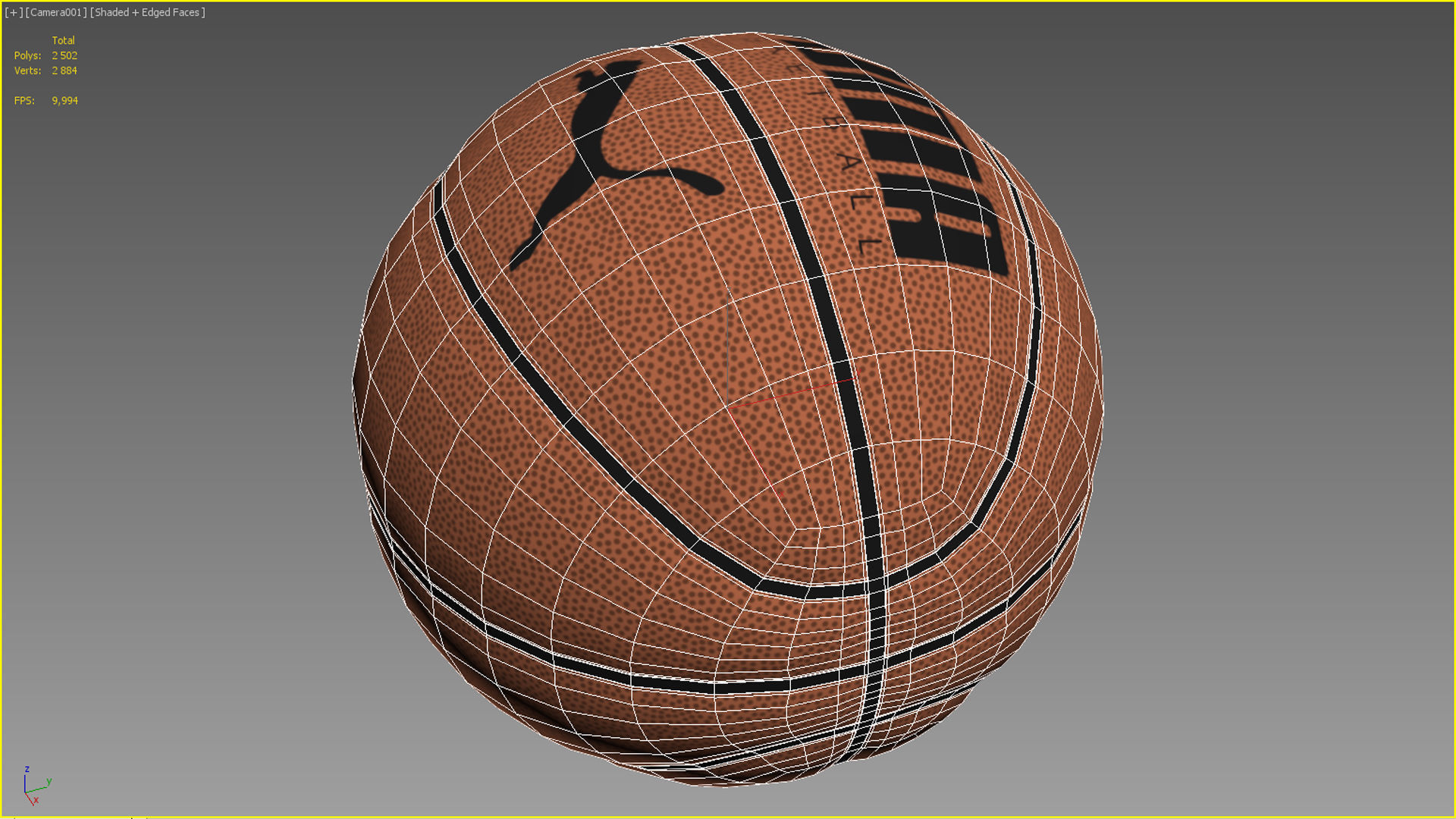 Basketball ball set 001 3D model_10