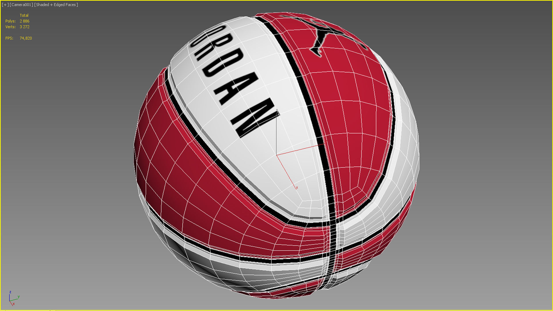 Basketball ball set 001 3D model_11