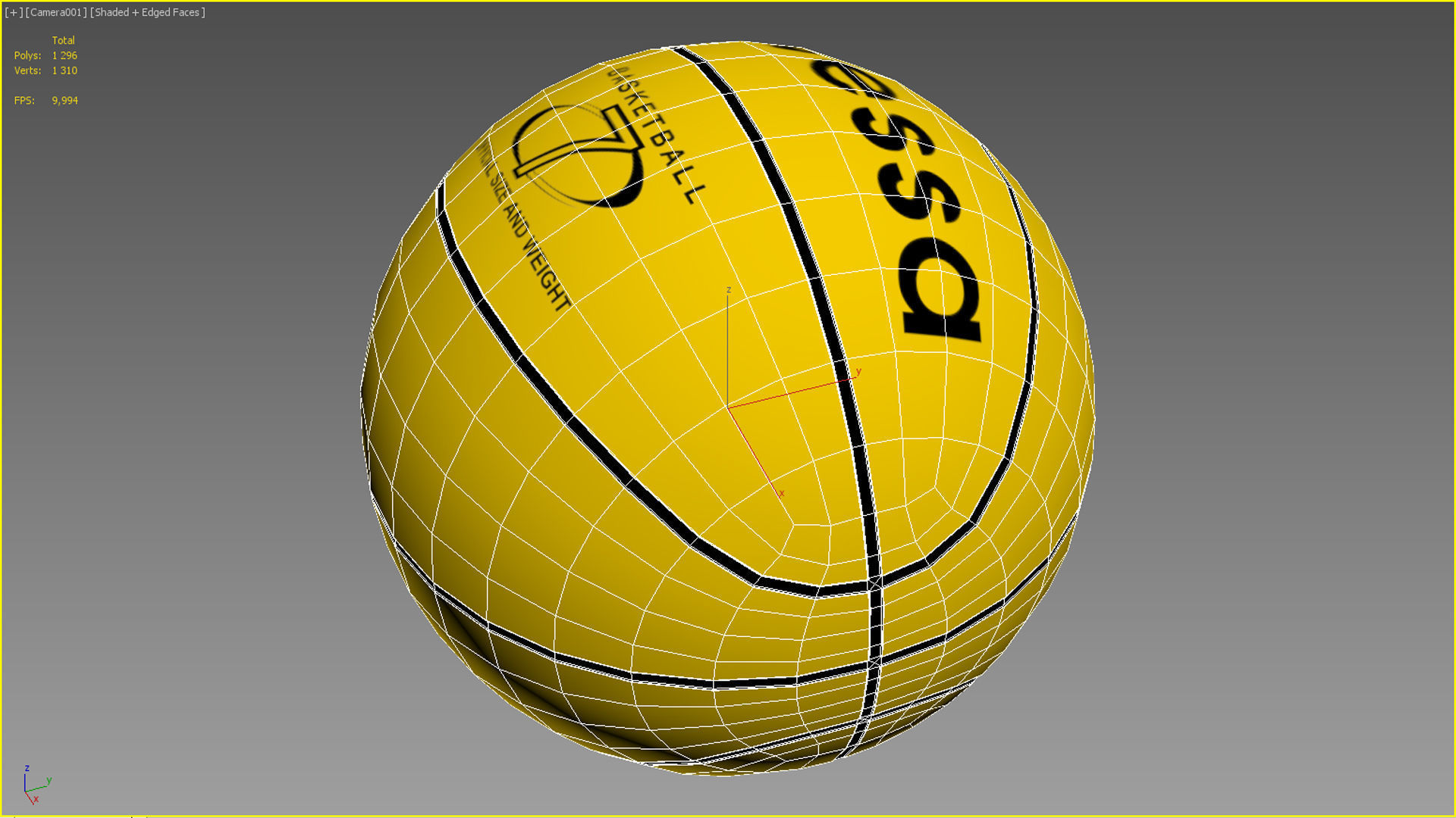 Basketball ball set 001 3D model_9