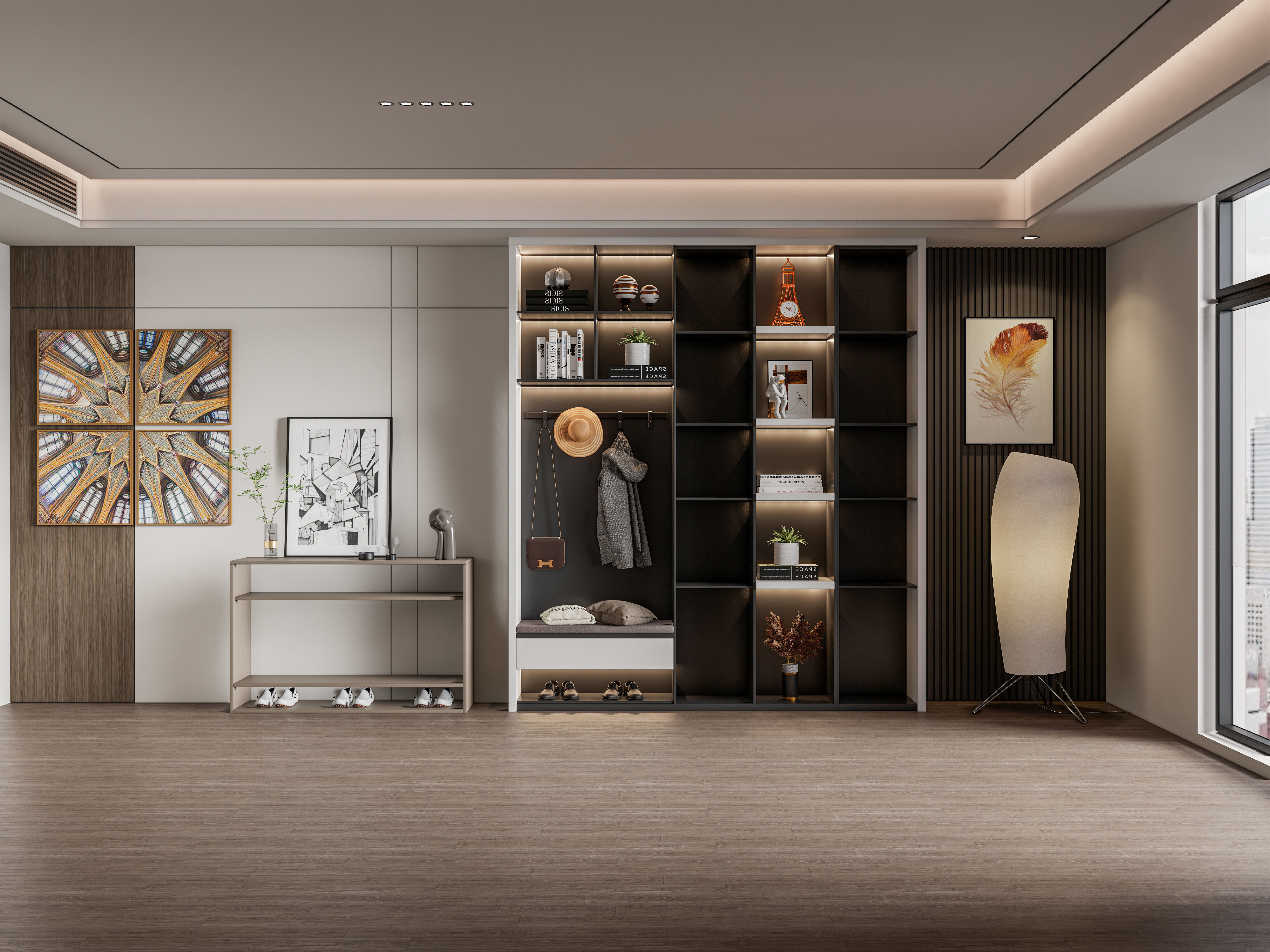 Entryway hallway entrance hall corridor furniture 2 3D model_3
