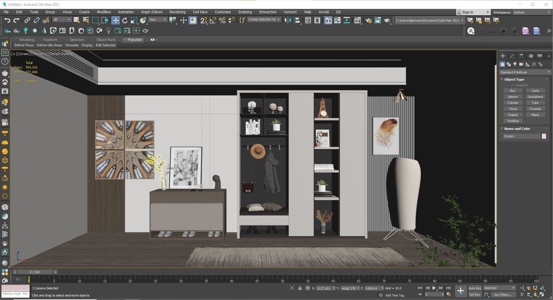 Entryway hallway entrance hall corridor furniture 2 3D model_17