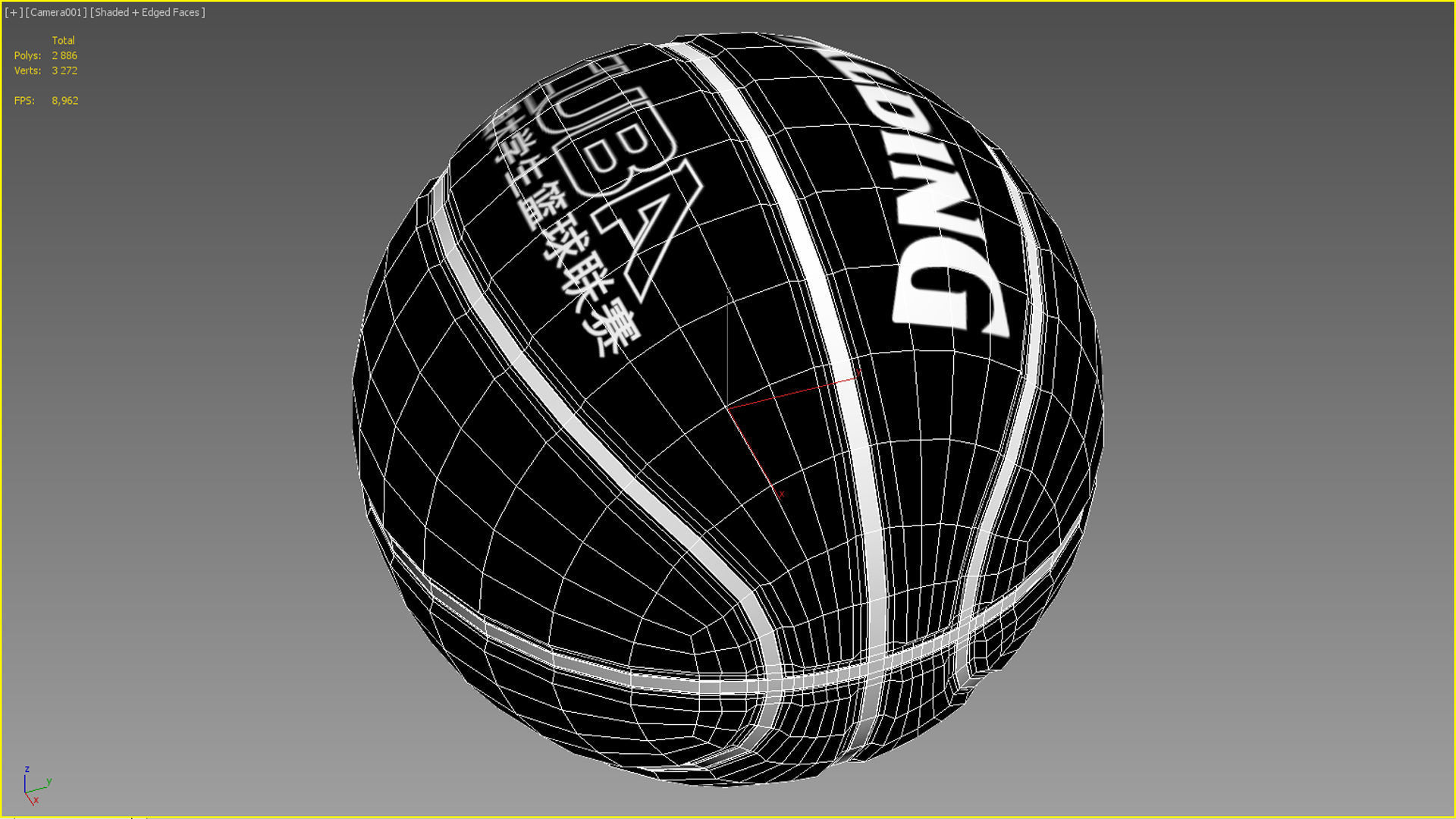 Basketball ball set 003 3D model_12