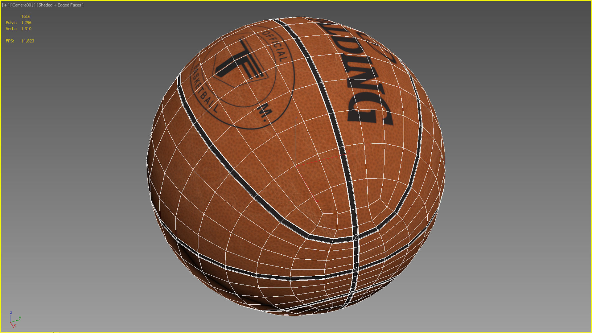 Basketball ball set 003 3D model_10