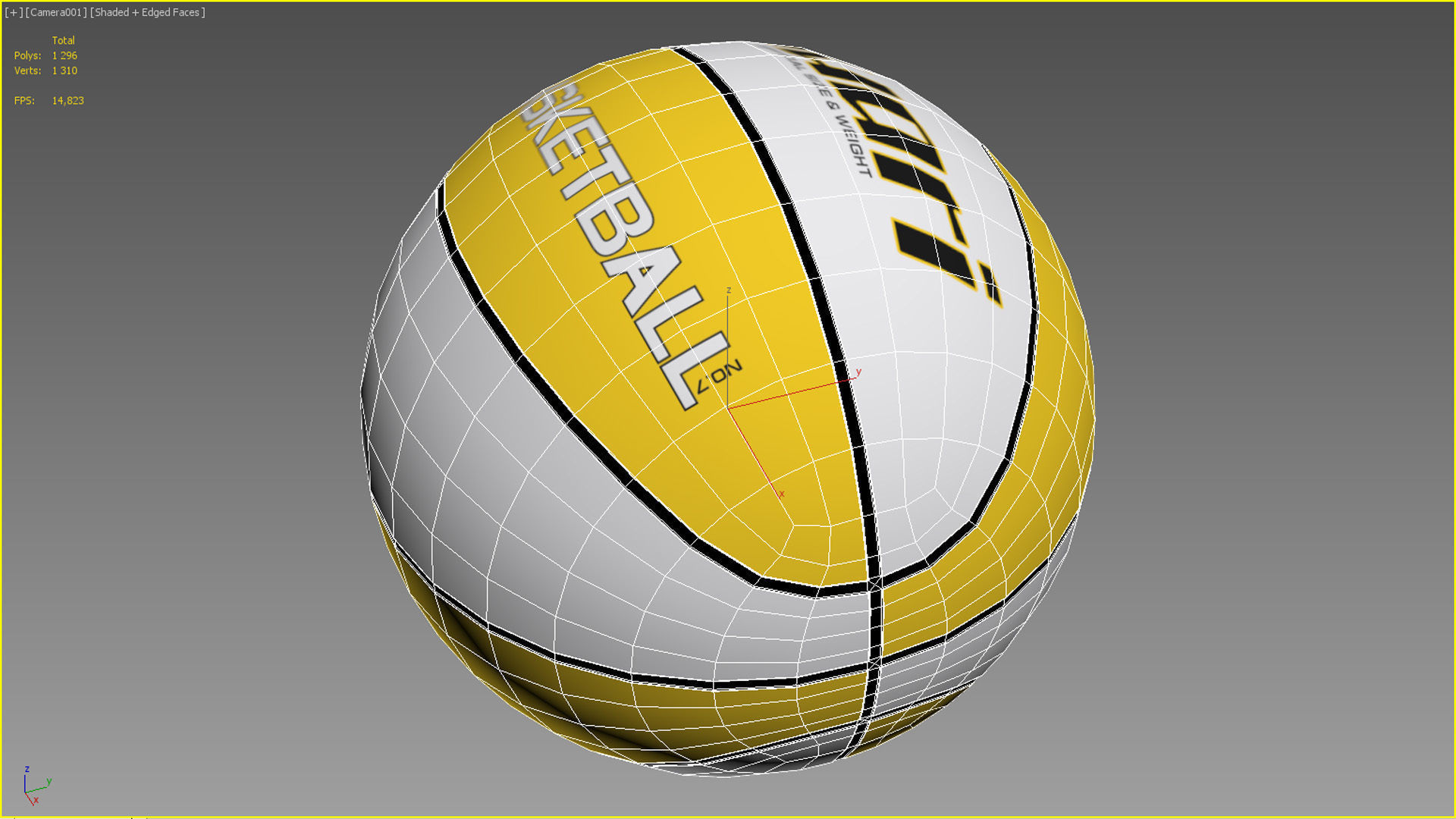 Basketball ball set 003 3D model_9