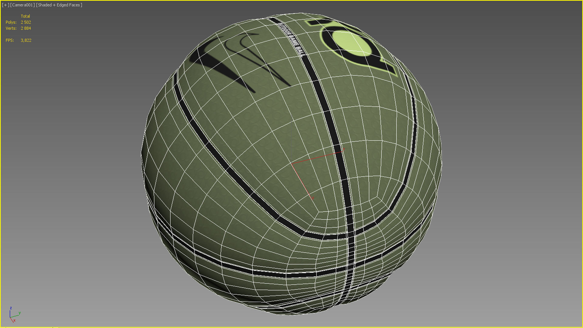 Basketball ball set 003 3D model_11