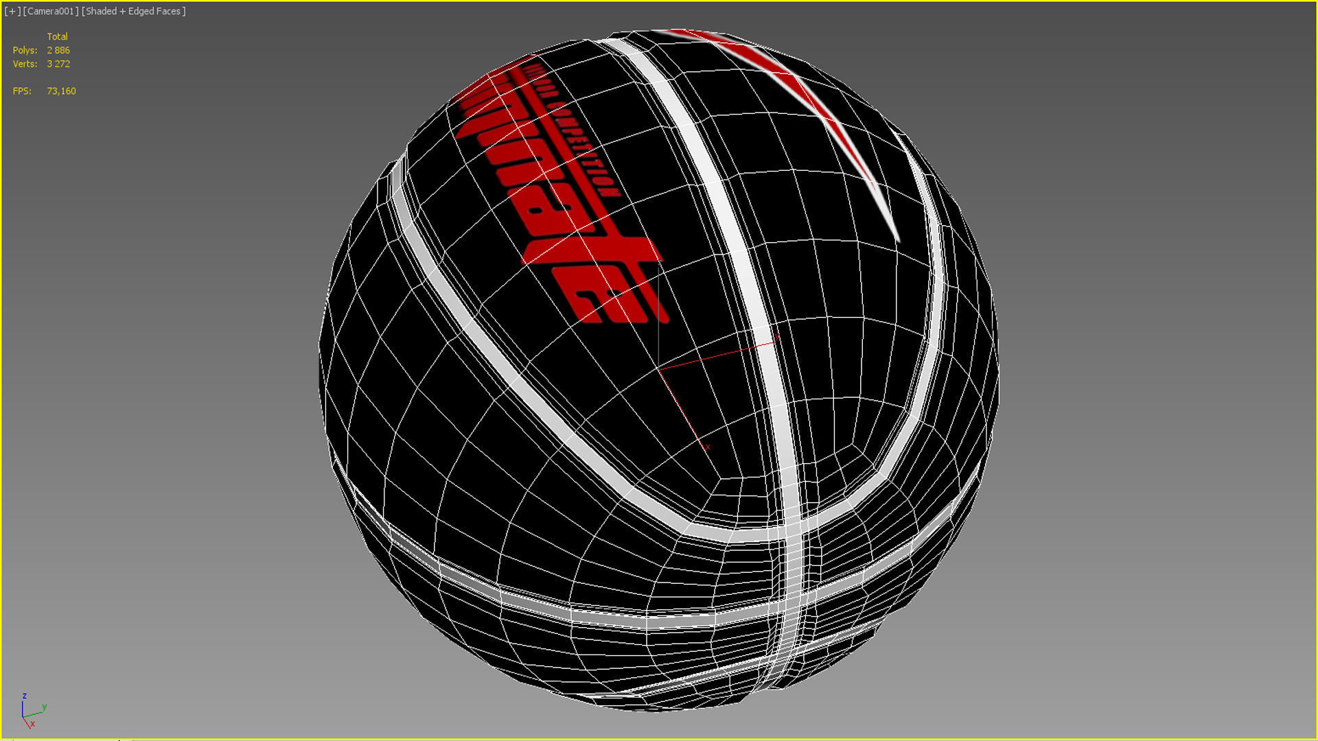 Basketball ball set 004 3D model_12
