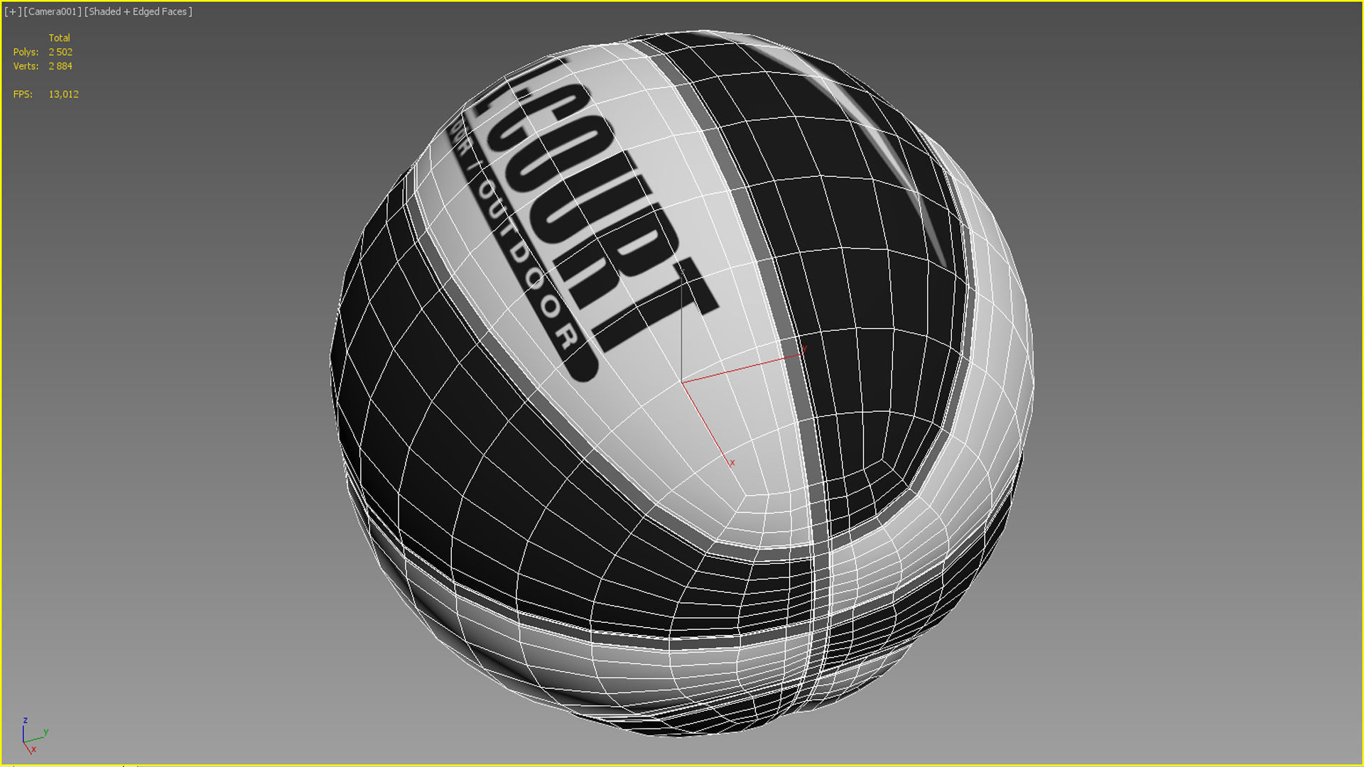 Basketball ball set 004 3D model_11
