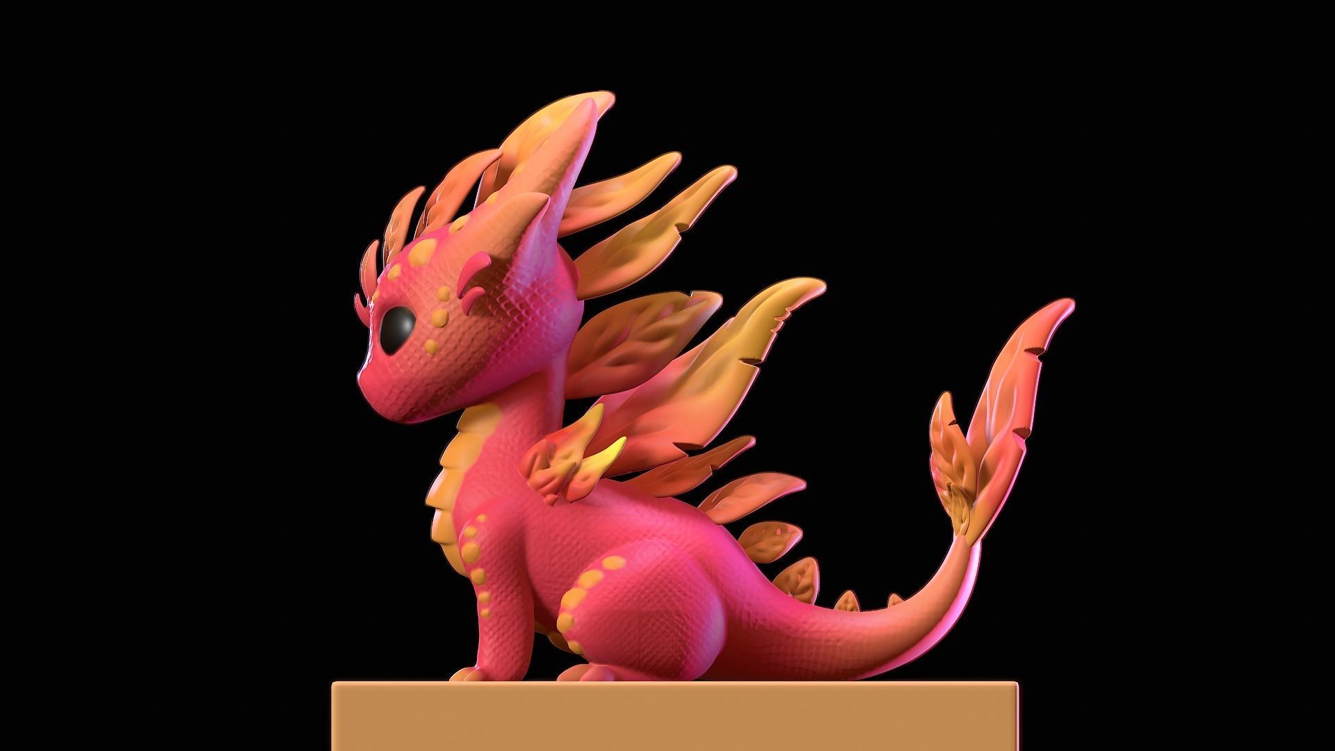 Magical Baby Dragon 3D print model_11
