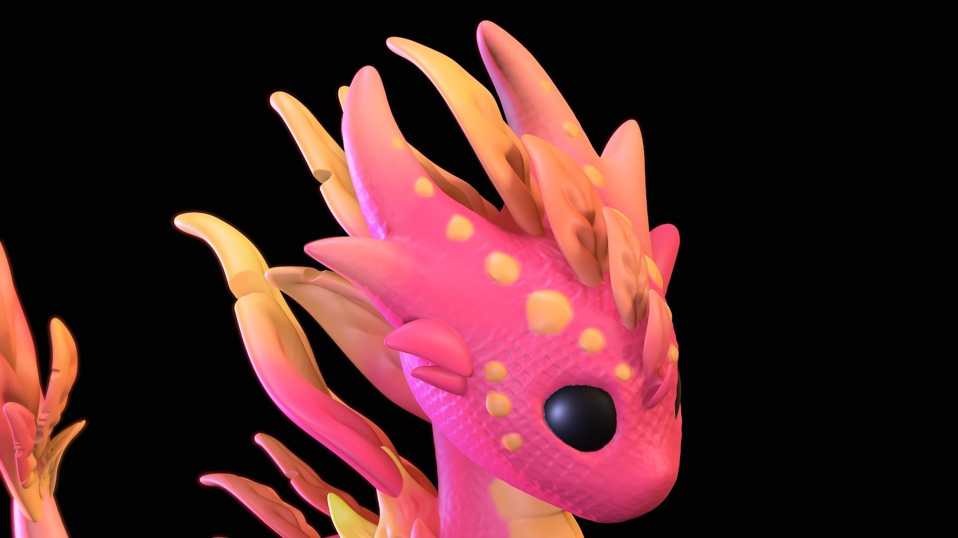 Magical Baby Dragon 3D print model_9